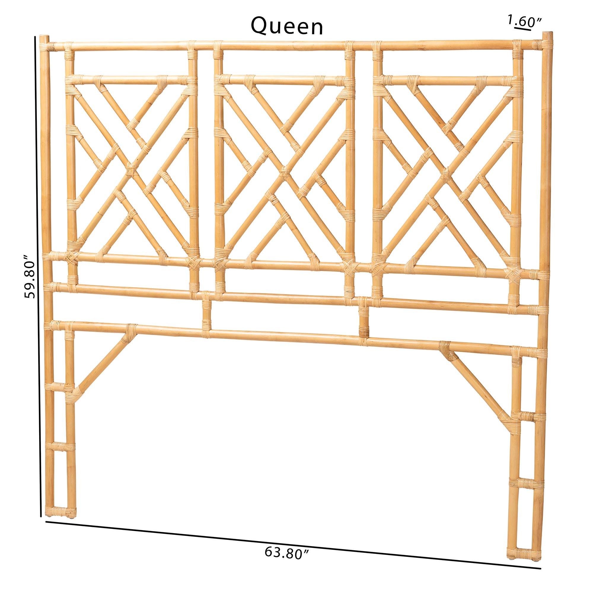Bali & Pari Karavo Bohemian Rattan Standalone Headboard