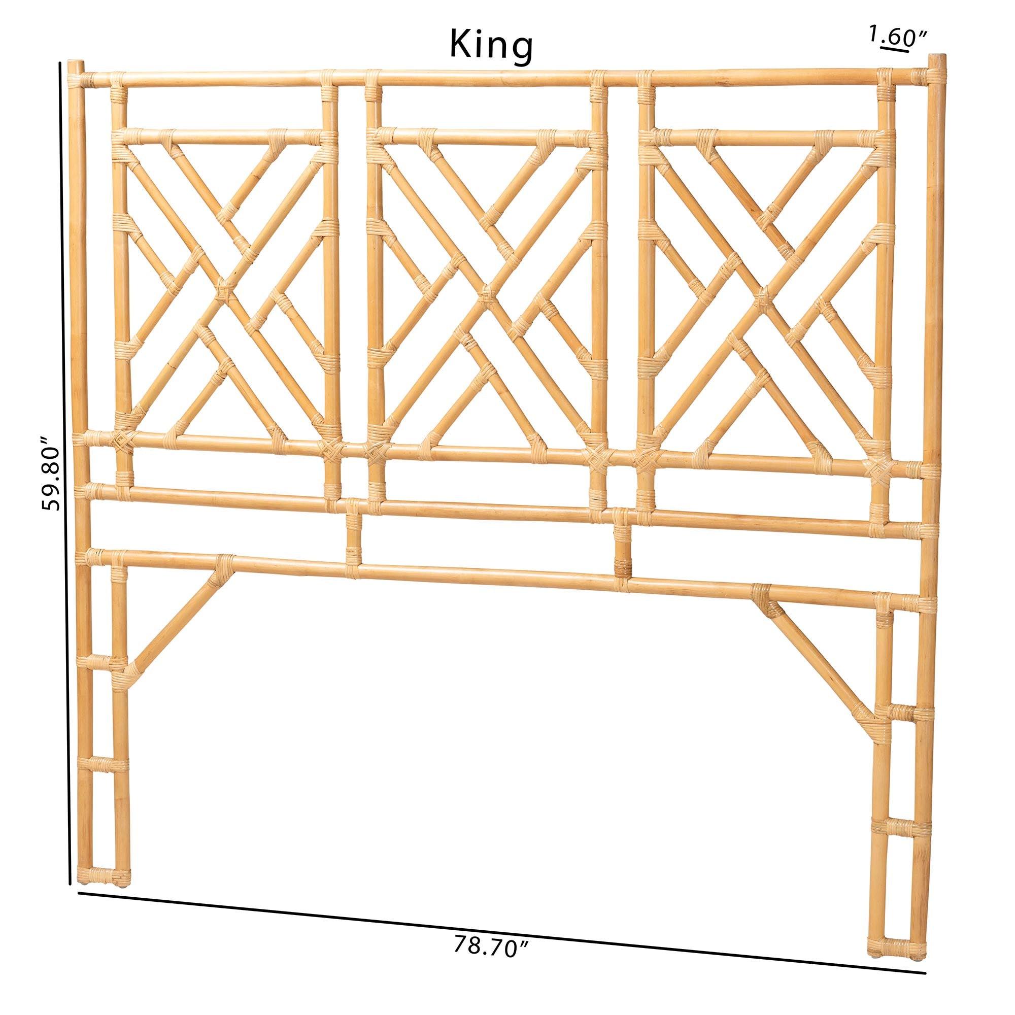 Bali & Pari Karavo Bohemian Rattan Standalone Headboard