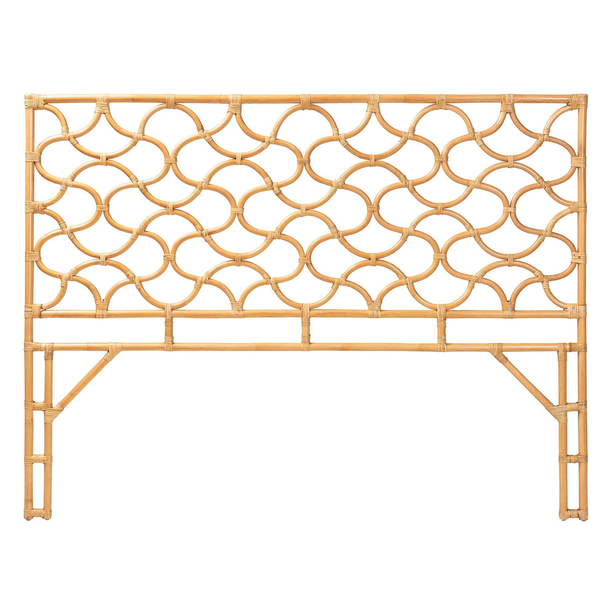 Bali & Pari Kalcya Bohemian Rattan Standalone Headboard