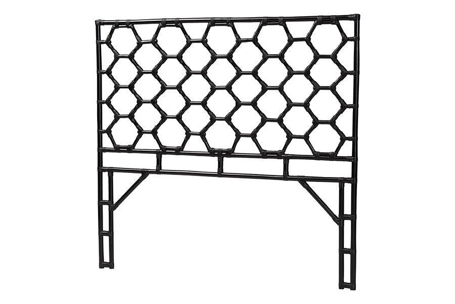 Bali & Pari Revonda Bohemian Rattan Standalone Headboard