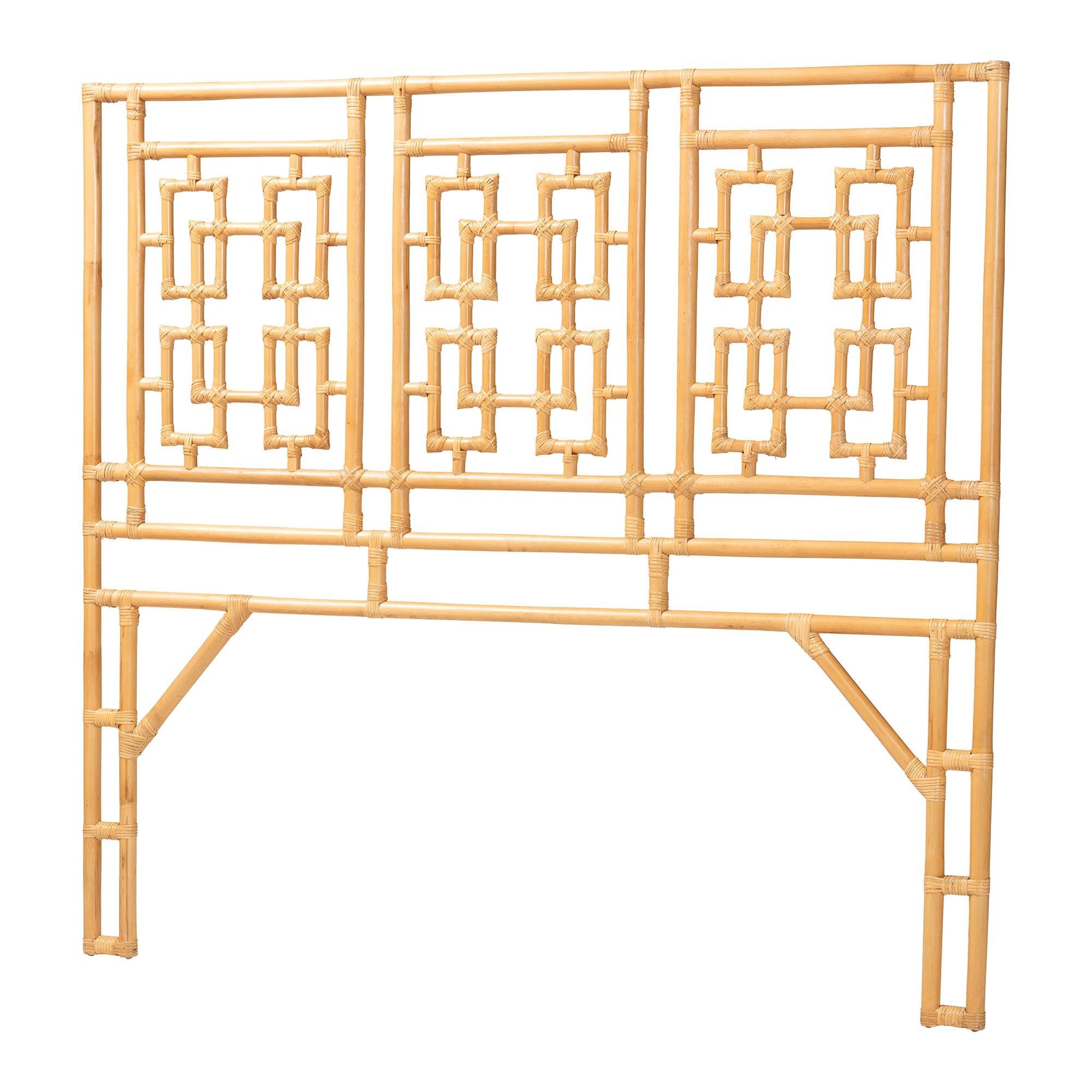 Bali & Pari Galvan Bohemian Rattan Standalone Headboard