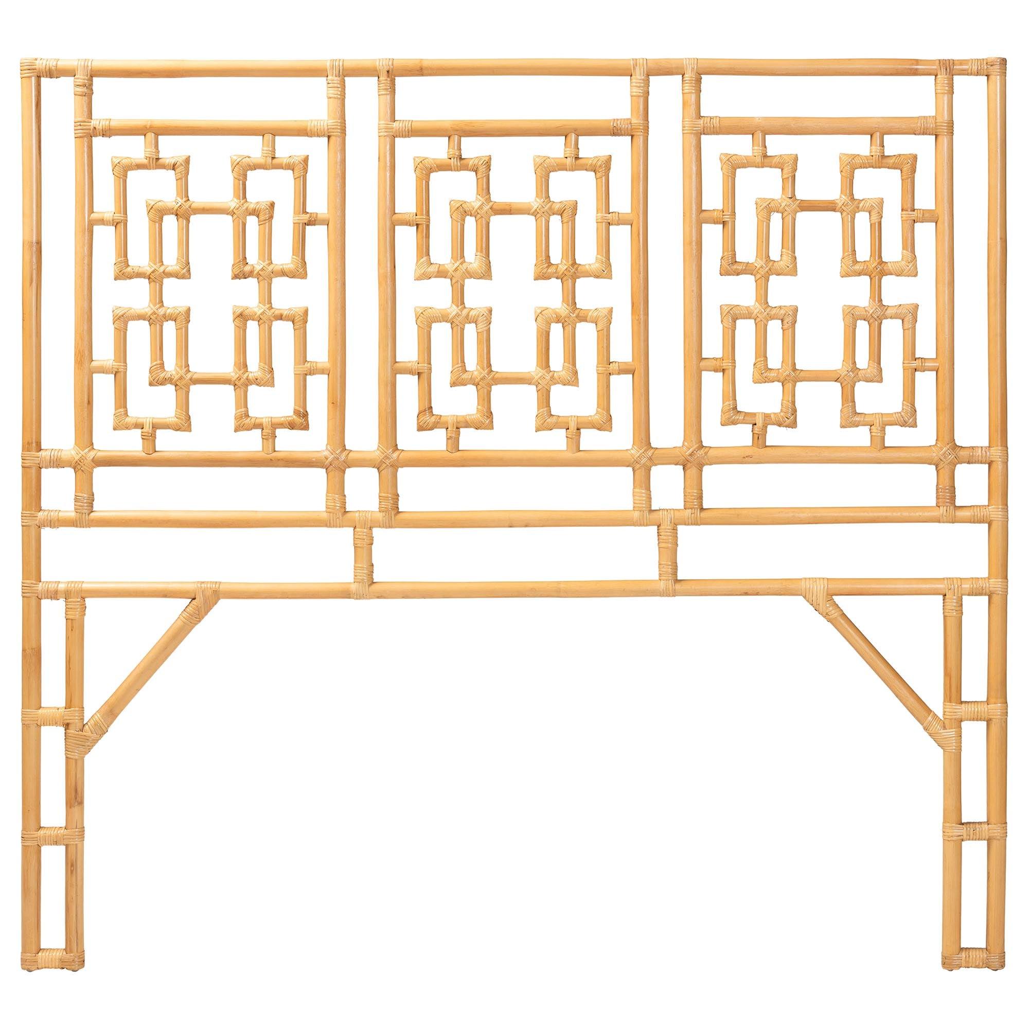 Bali & Pari Galvan Bohemian Rattan Standalone Headboard