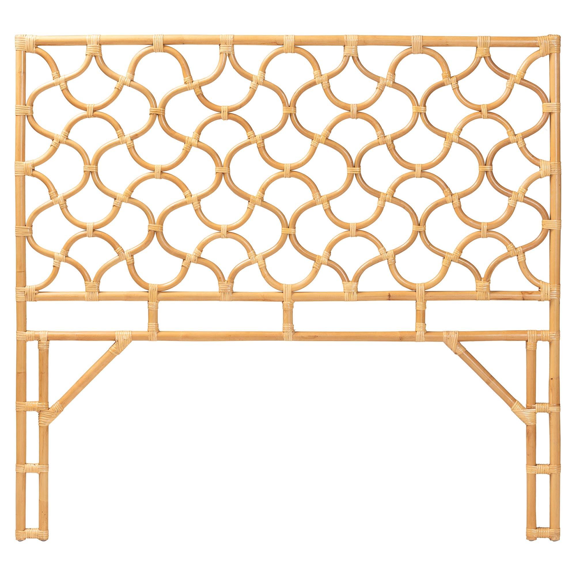 Bali & Pari Kalcya Bohemian Rattan Standalone Headboard