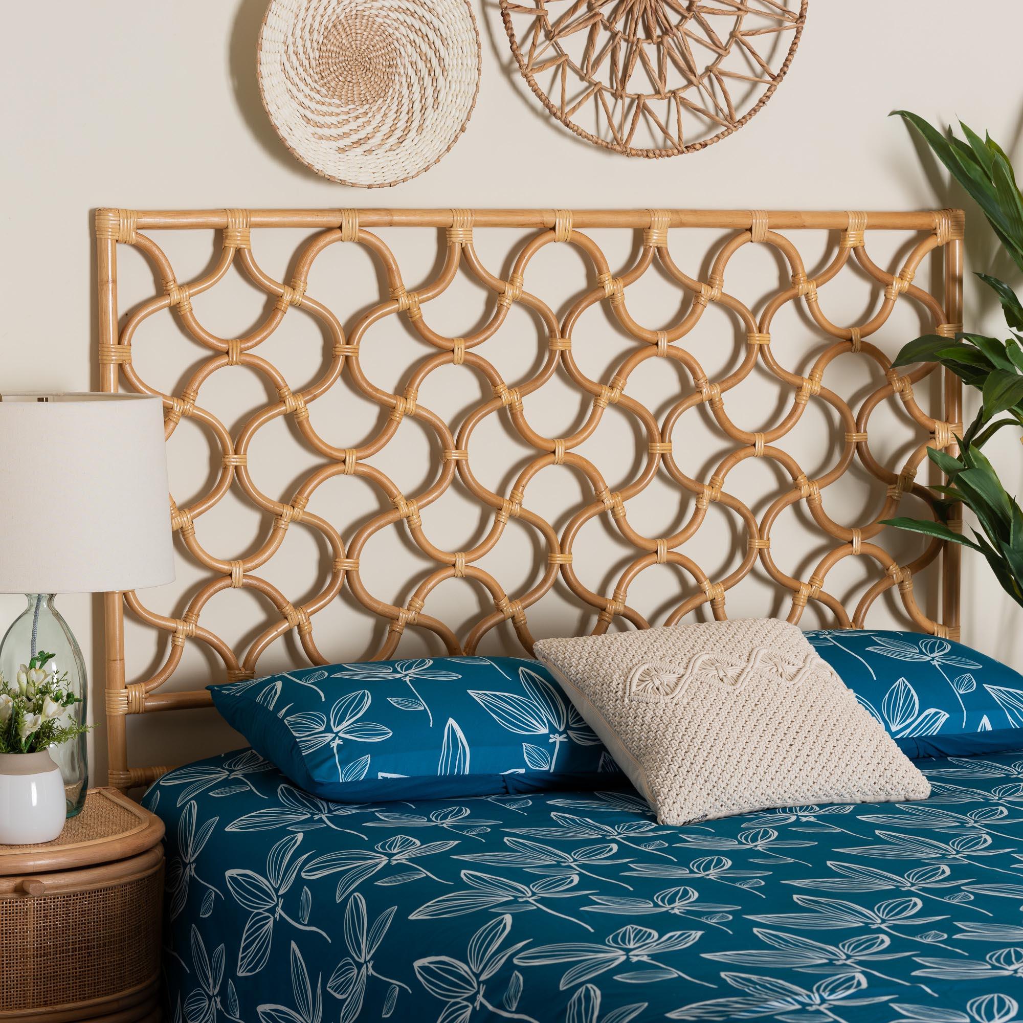 Bali & Pari Kalcya Bohemian Rattan Standalone Headboard