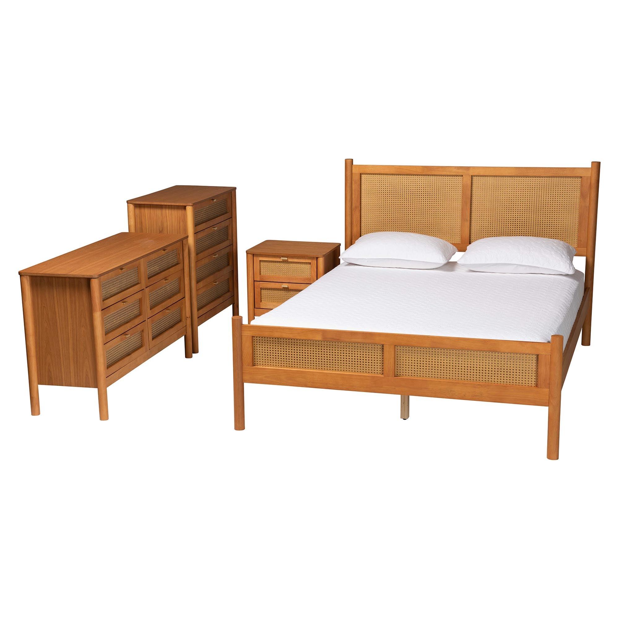 Jenn en Wood Japandi 4-Piece Bedroom Set
