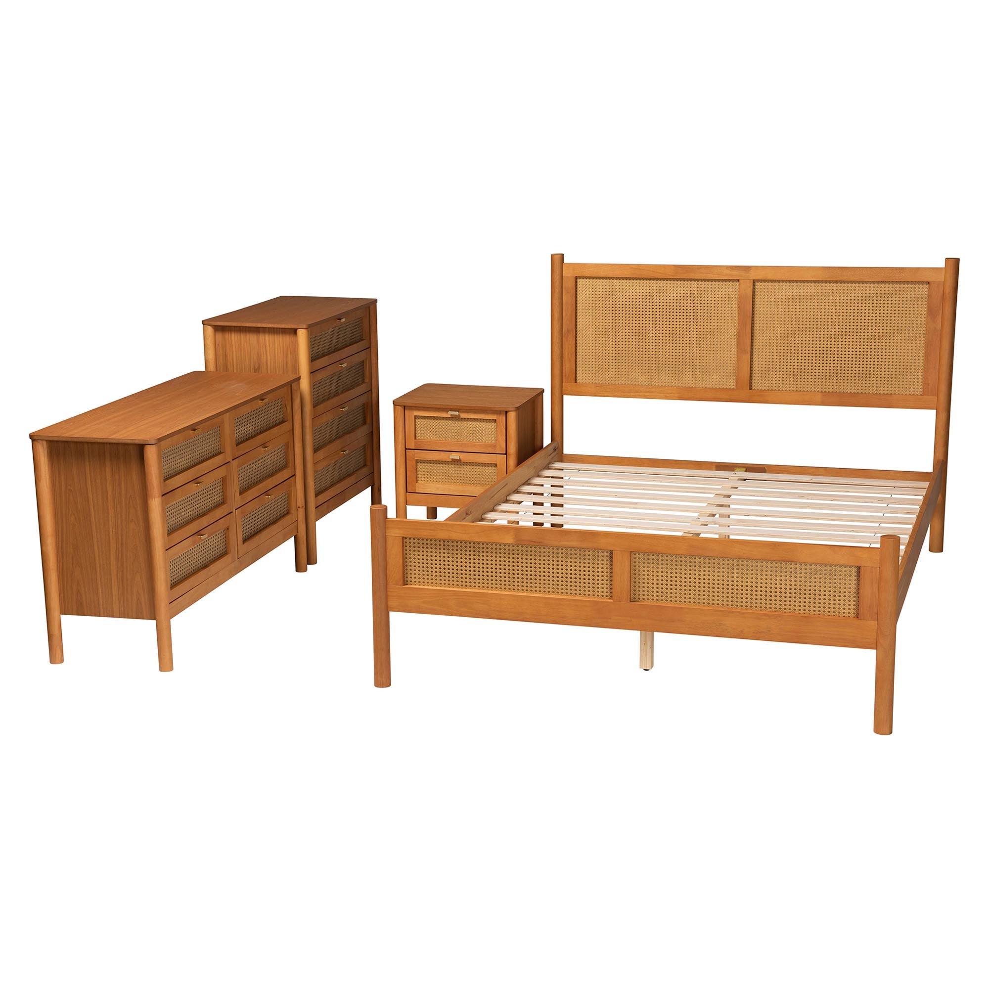 Jenn en Wood Japandi 4-Piece Bedroom Set