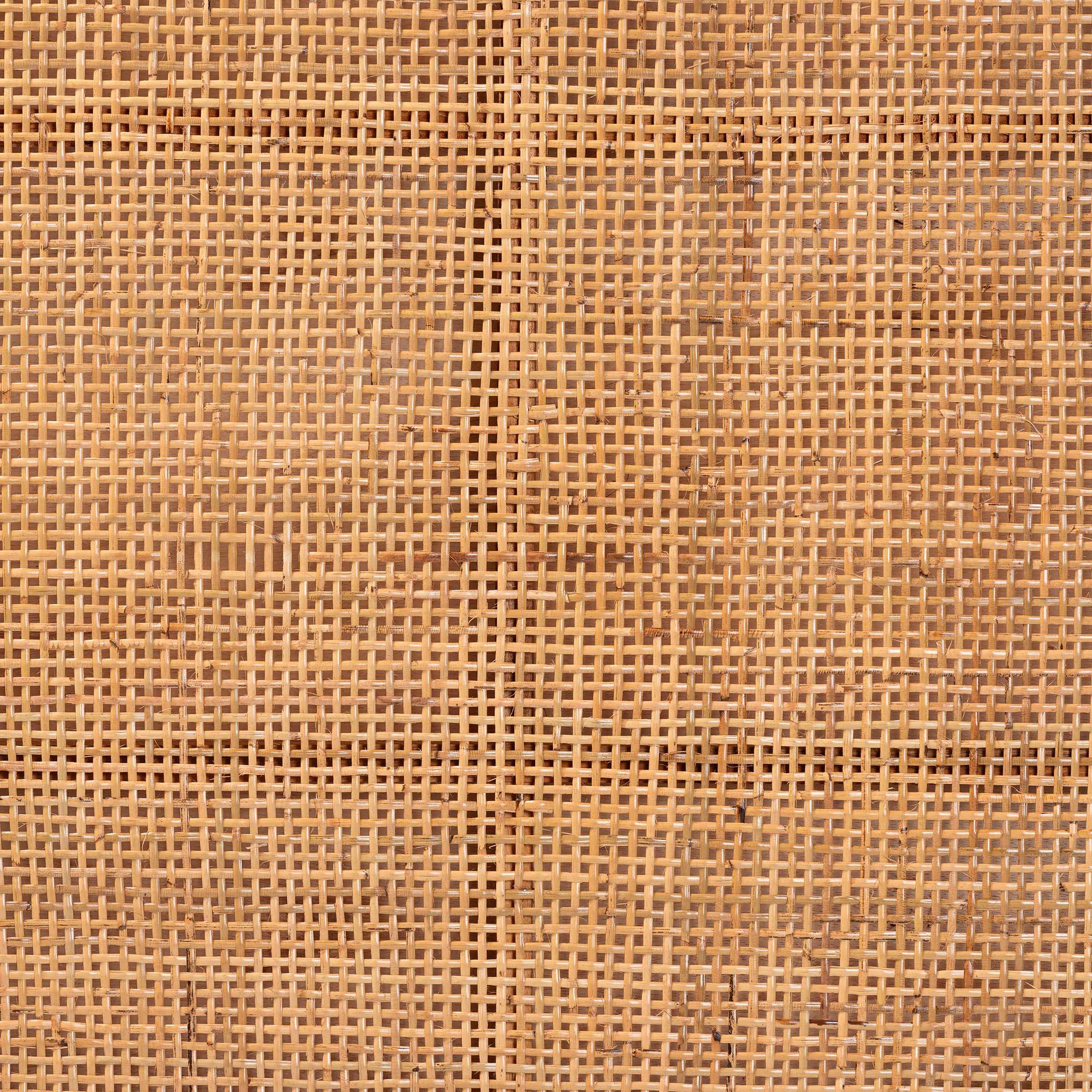 Bali & Pari Lesia Bohemian Rattan and Mahogany Wood Headboard