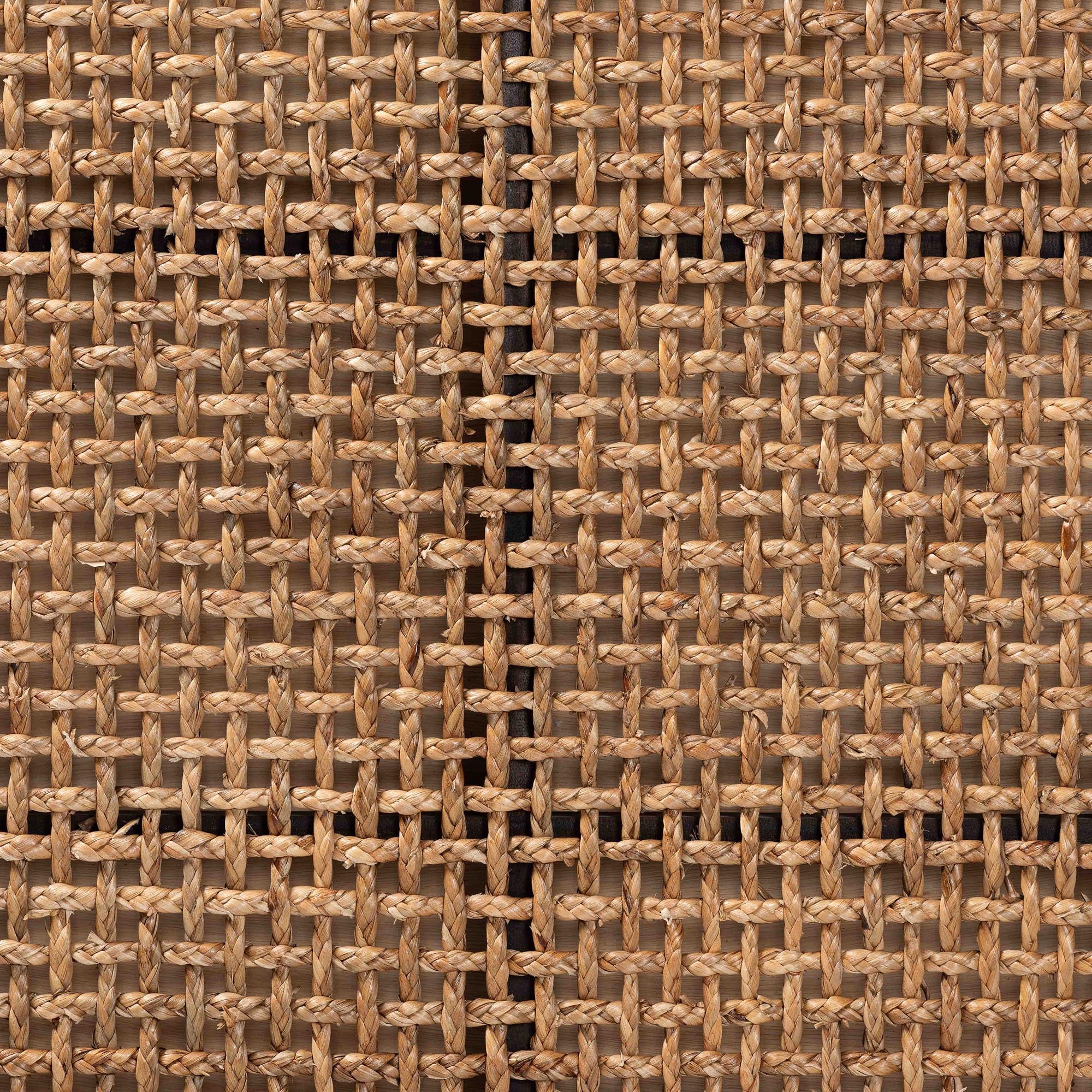 Bali & Pari Alise Bohemian Seagrass and Mahogany Wood Headboard