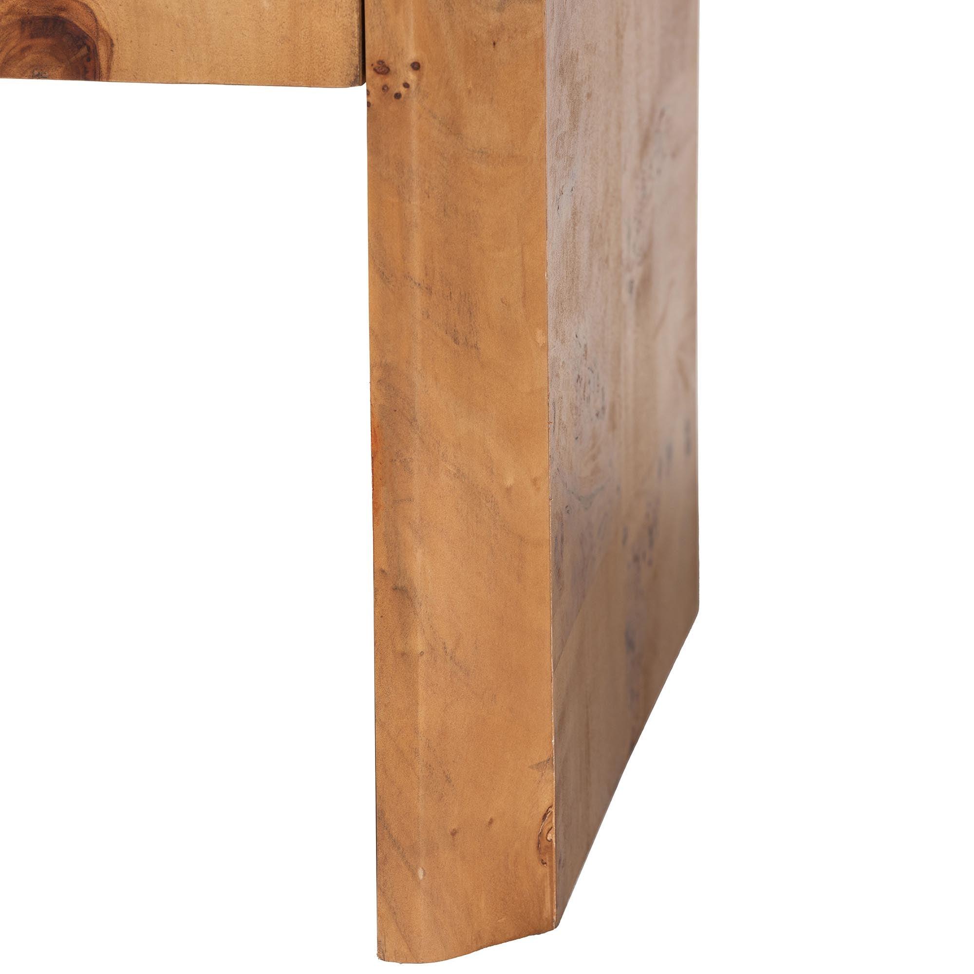 Bali & Pari Nebu Modern and Contemporary Mappa Real Burl Wood Nightstand