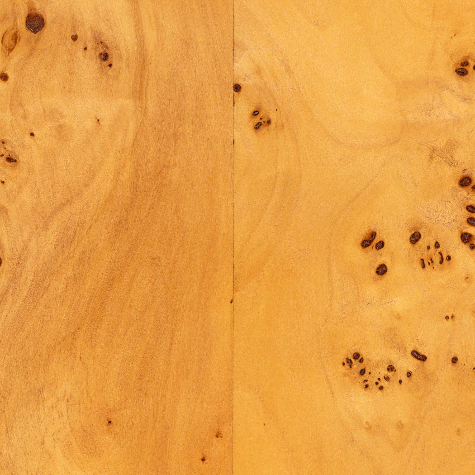 Bali & Pari Revelle Modern and Contemporary Light Mappa Real Burl Wood Console Table