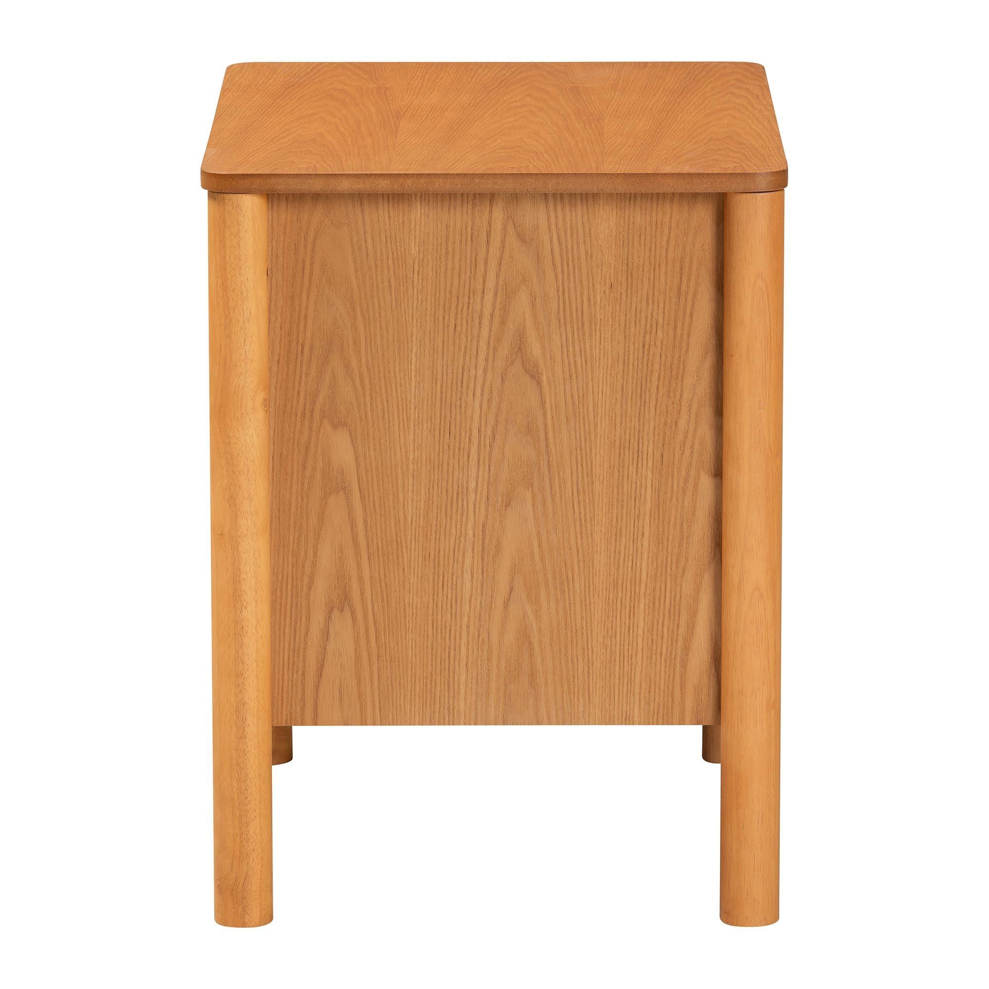 Jenn en Wood Japandi 2-Drawer Nightstand