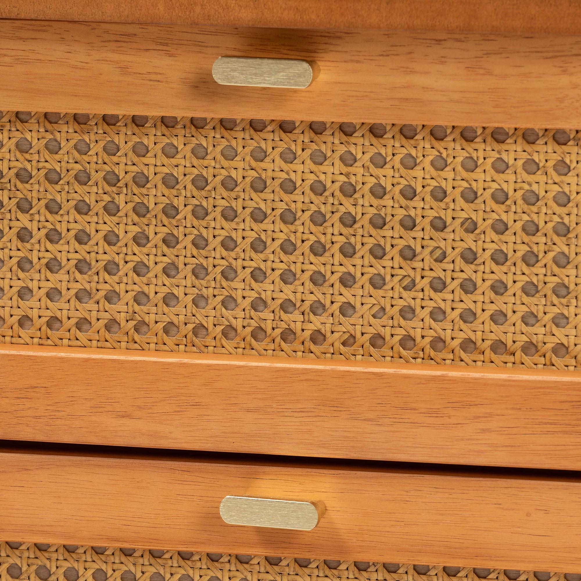 Jenn en Wood Japandi 2-Drawer Nightstand