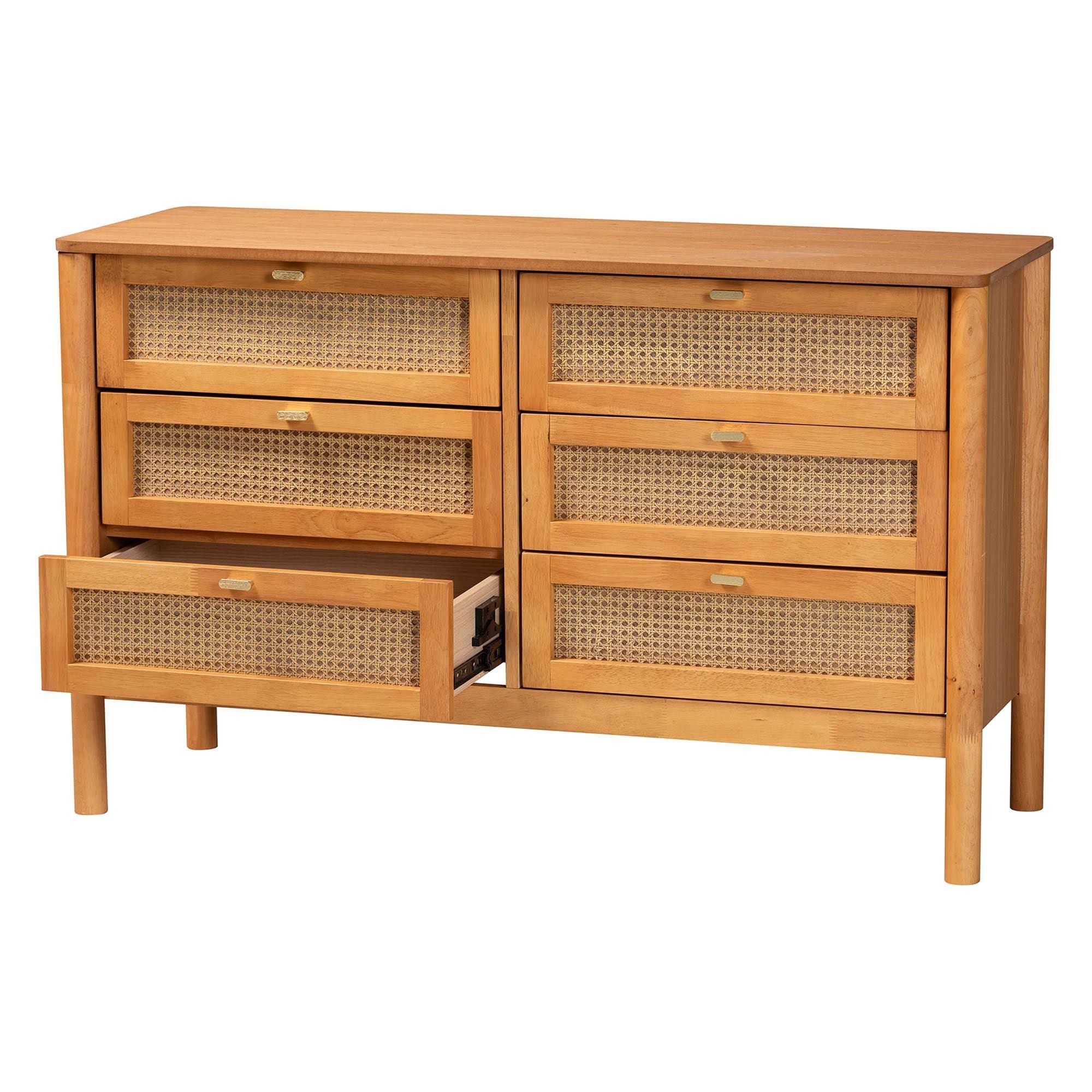 Jenn en Wood Japandi 6-Drawer Dresser