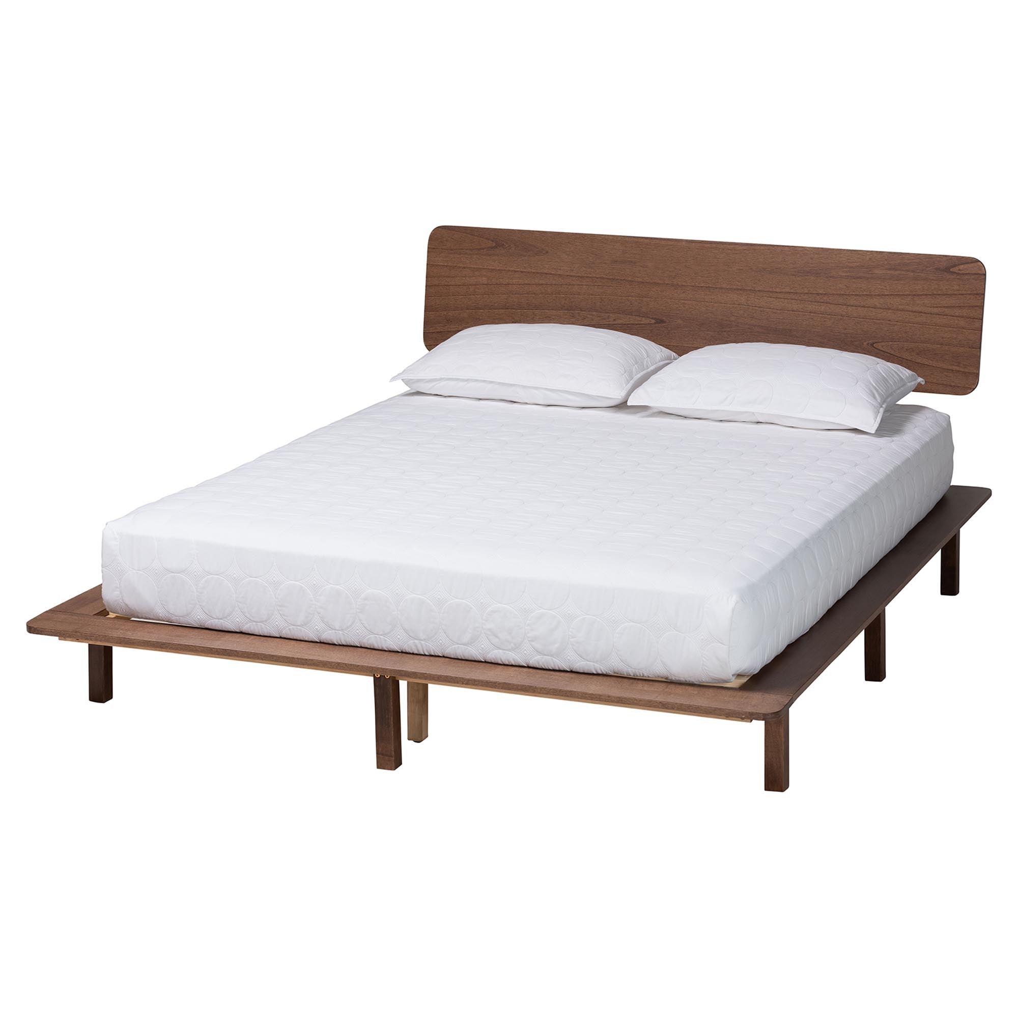 Alyssa Japandi Wood Platform Bed