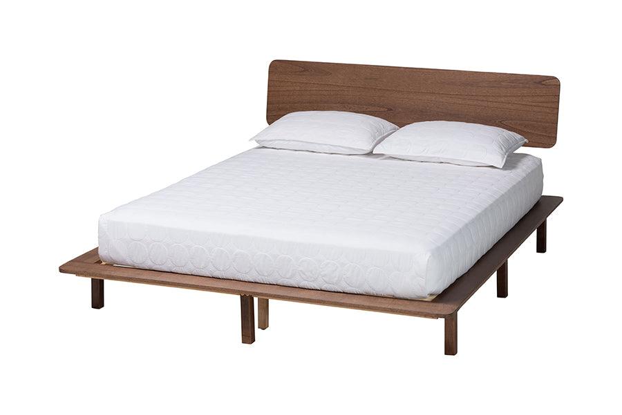 Alyssa Japandi Wood Platform Bed