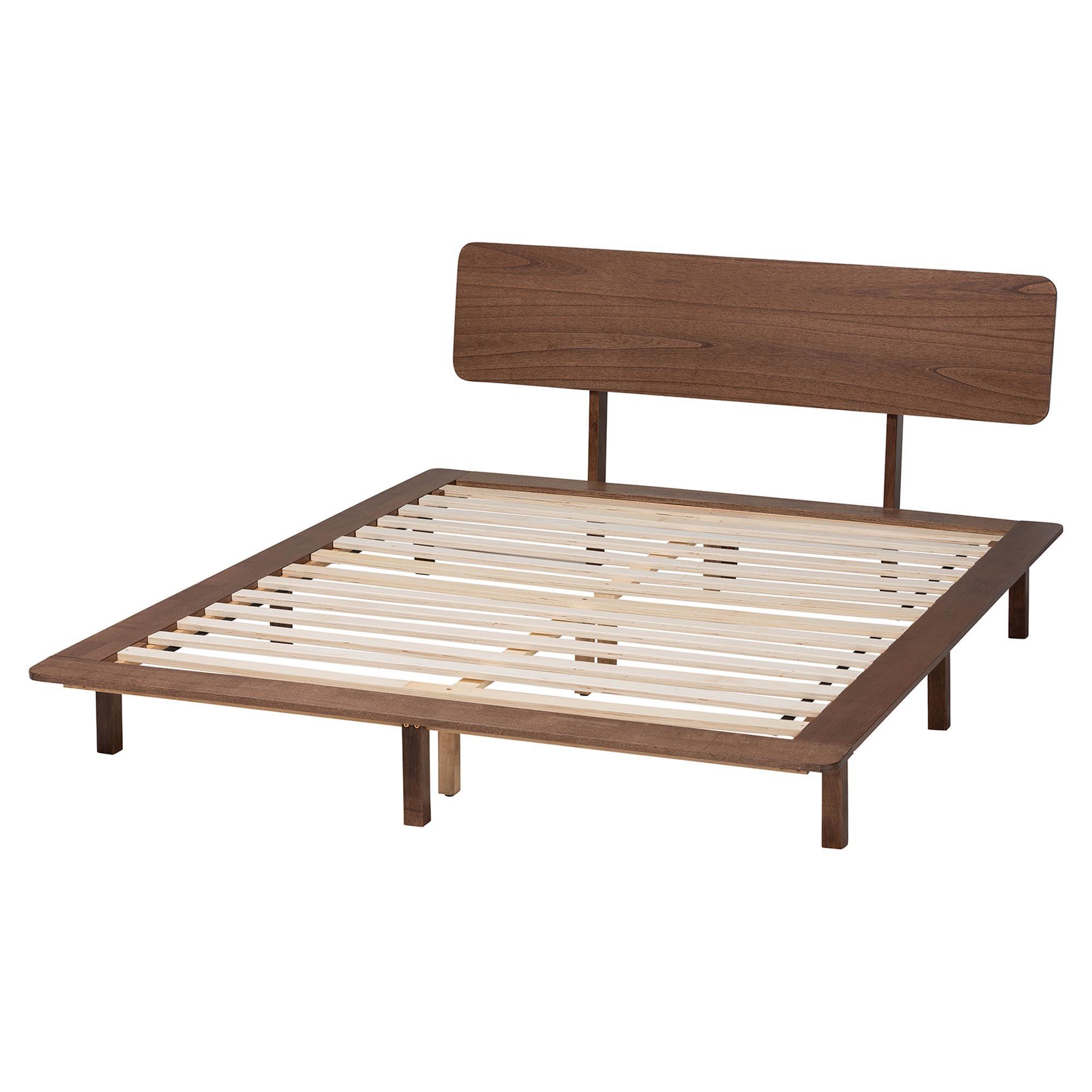 Alyssa Japandi Wood Platform Bed