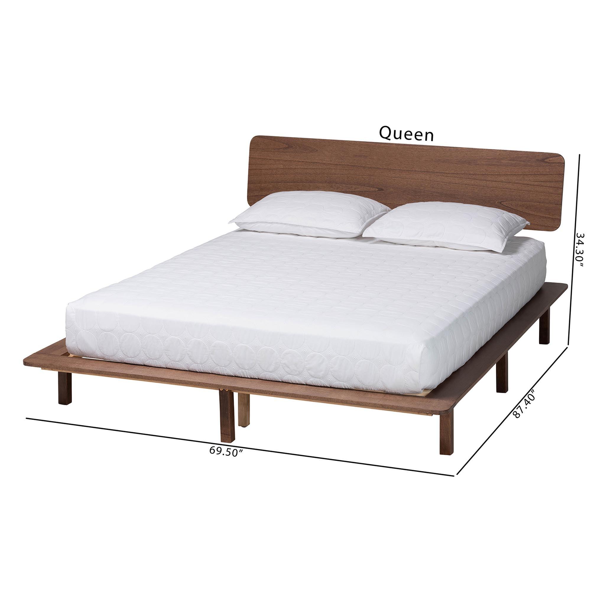Alyssa Japandi Wood Platform Bed