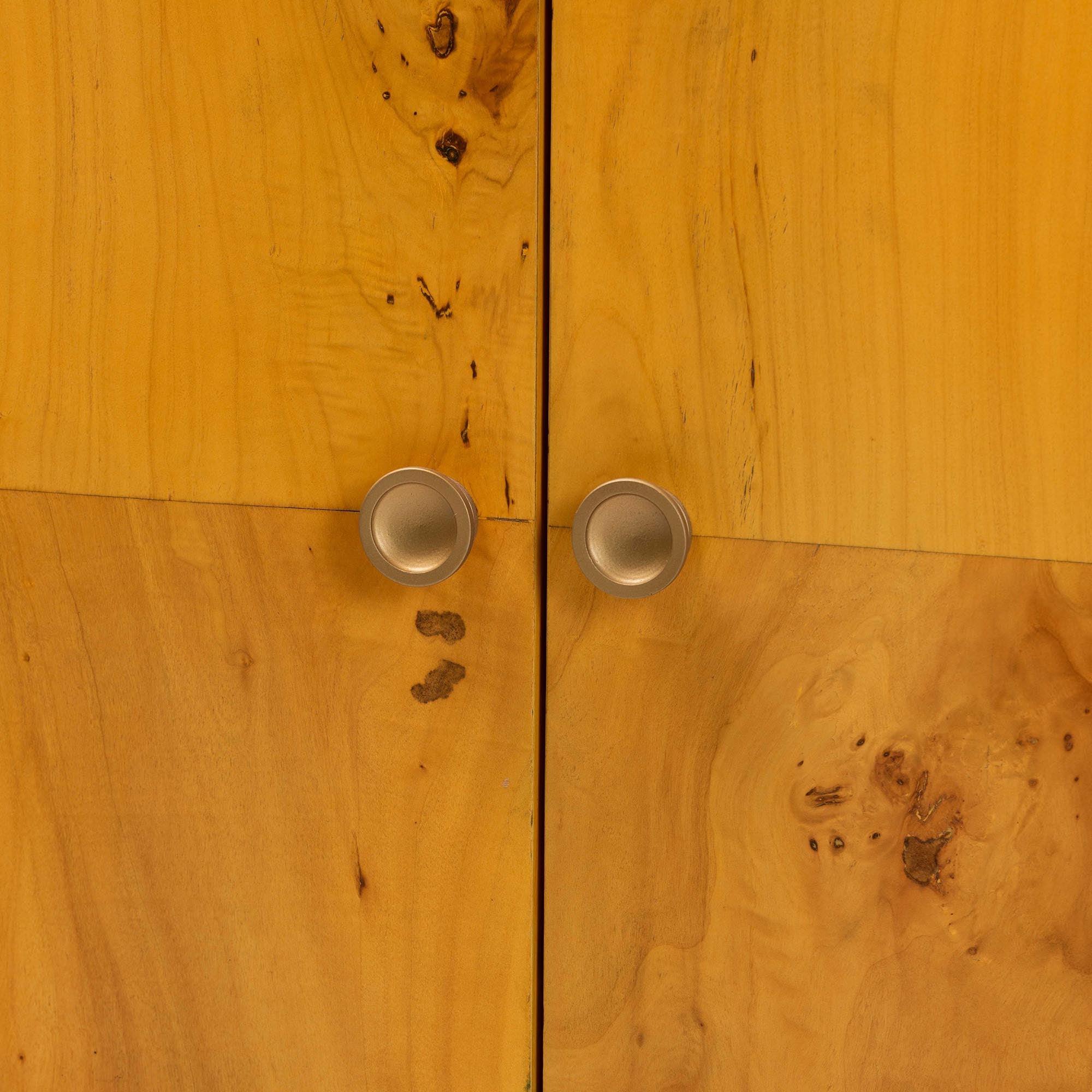 Bali & Pari Netra Modern and Contemporary Real Burl Wood Storage Cabinet