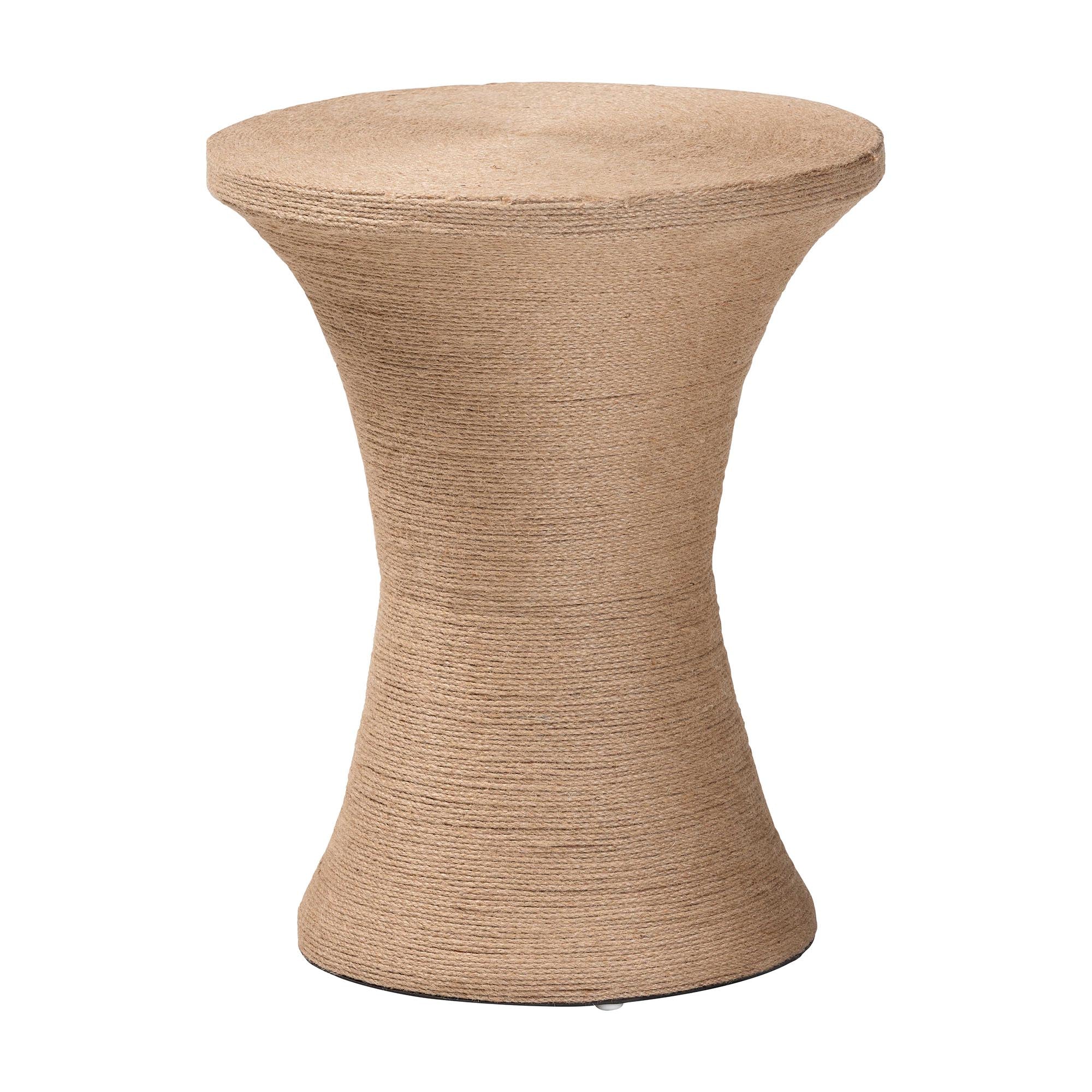 Bali & Pari Cady Japandi Jute Side Table