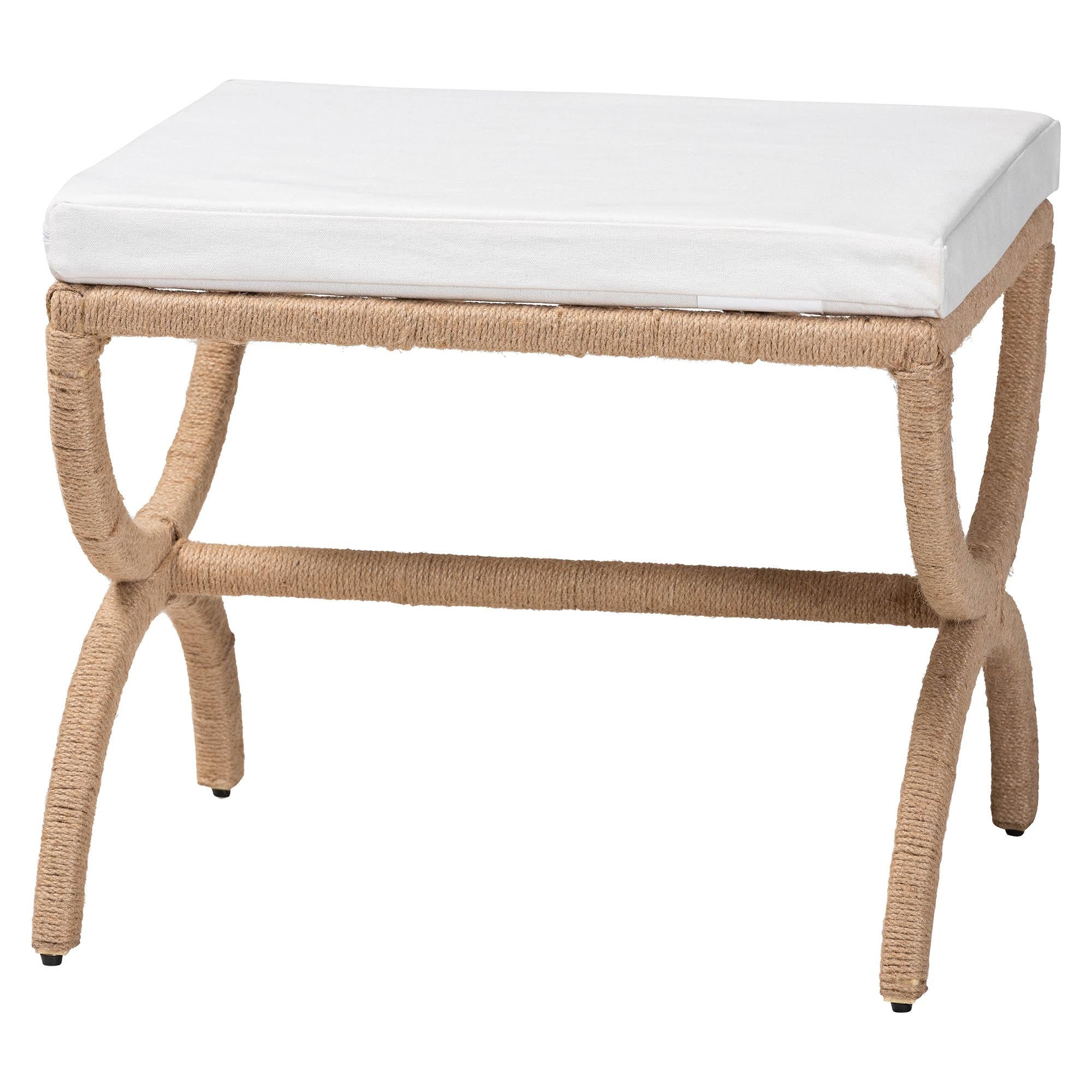Bali & Pari Maliyah Japandi Jute Ottoman