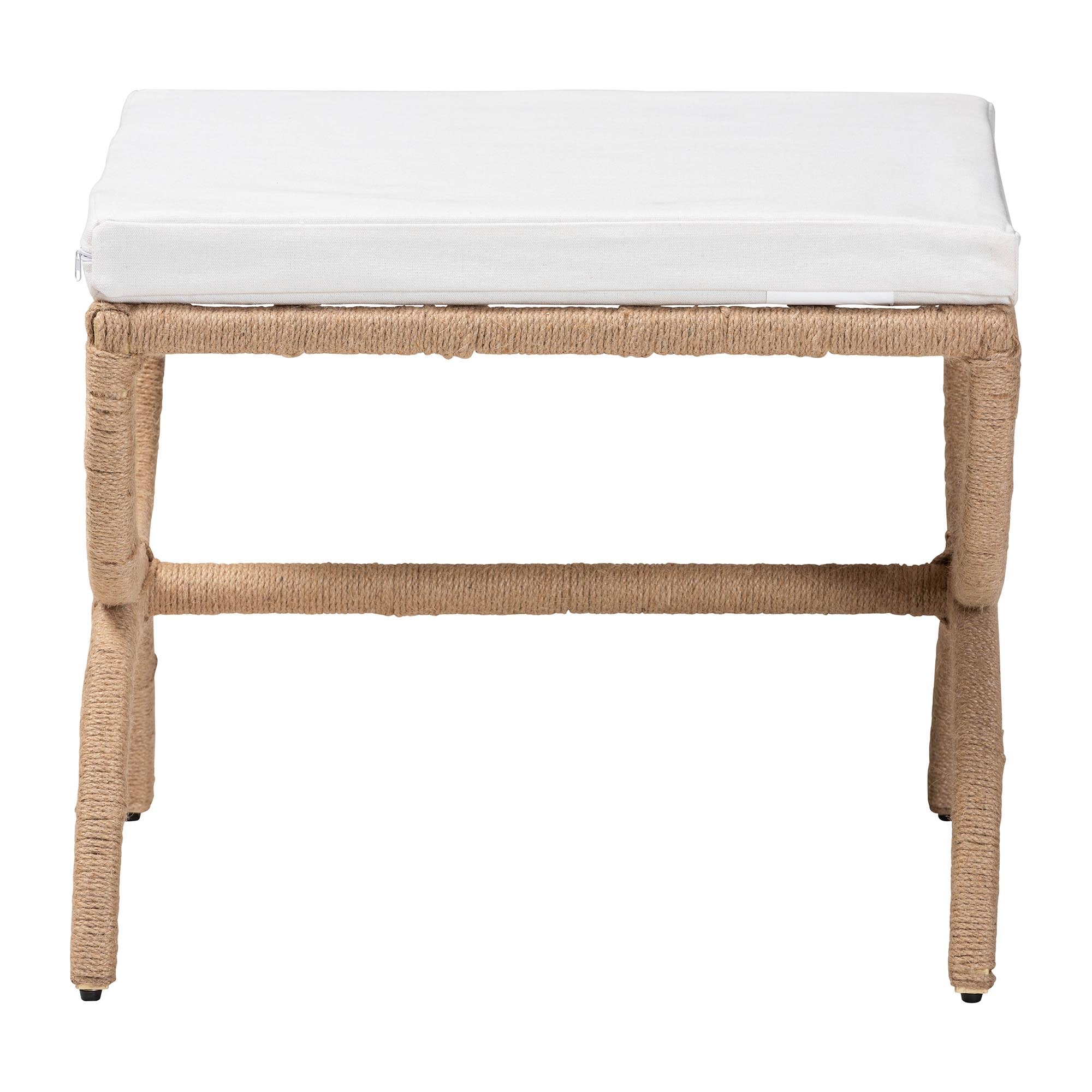 Bali & Pari Maliyah Japandi Jute Ottoman