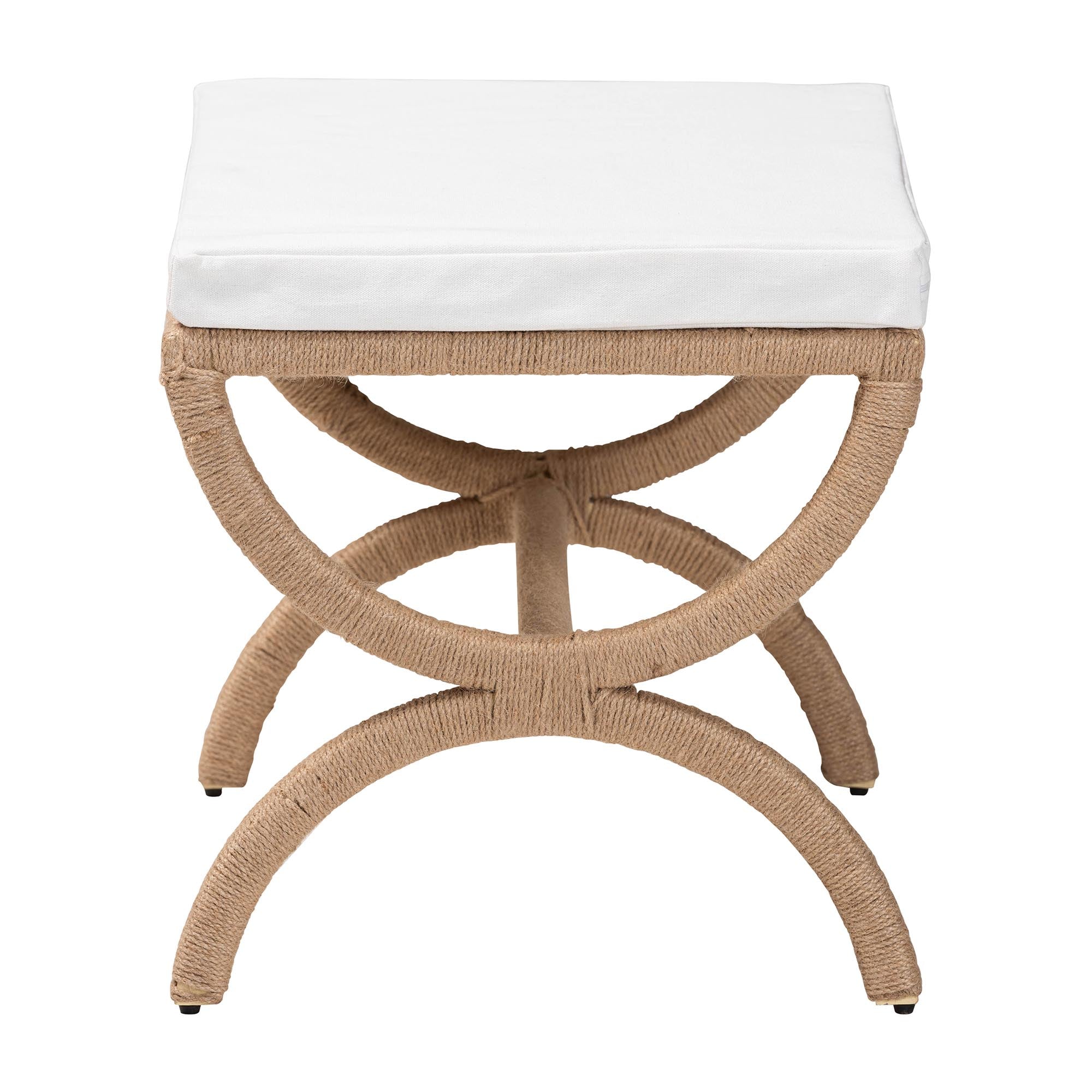 Bali & Pari Maliyah Japandi Jute Ottoman