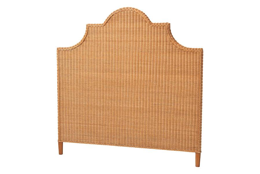 Bali & Pari Melanie Bohemian Light Honey Rattan Standalone Headboard