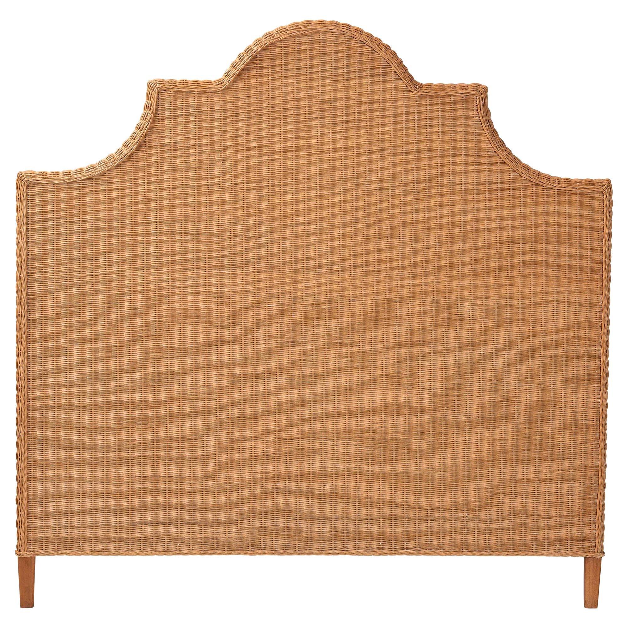 Bali & Pari Melanie Bohemian Light Honey Rattan Standalone Headboard