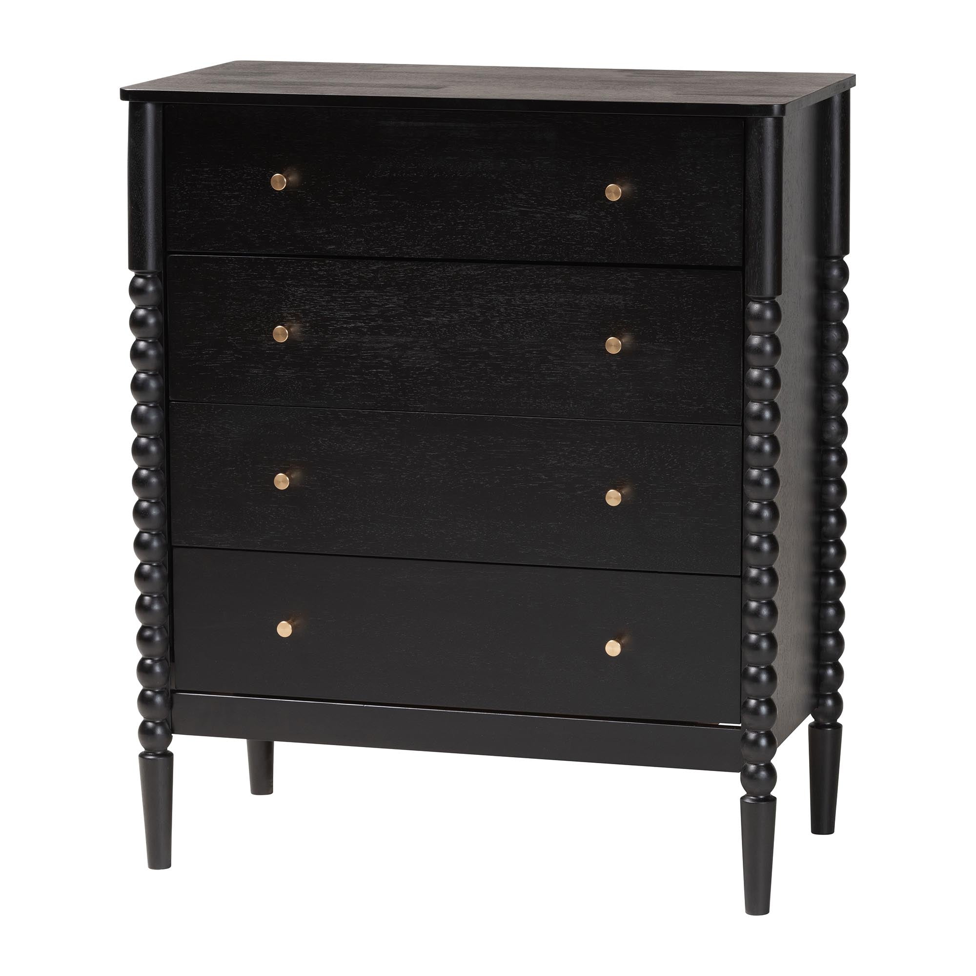Lucera Mid-Century 5-Piece Bobbin Bedroom Set