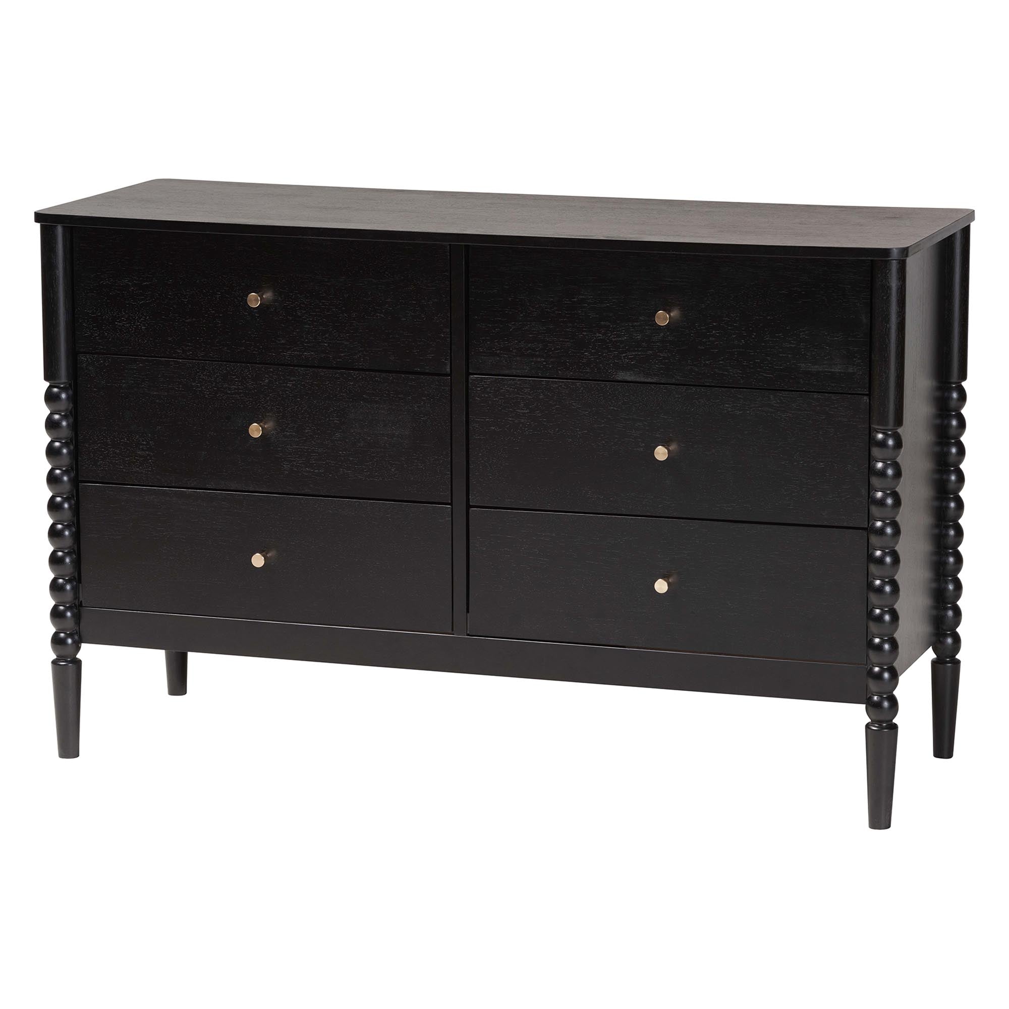 Lucera Mid-Century 5-Piece Bobbin Bedroom Set