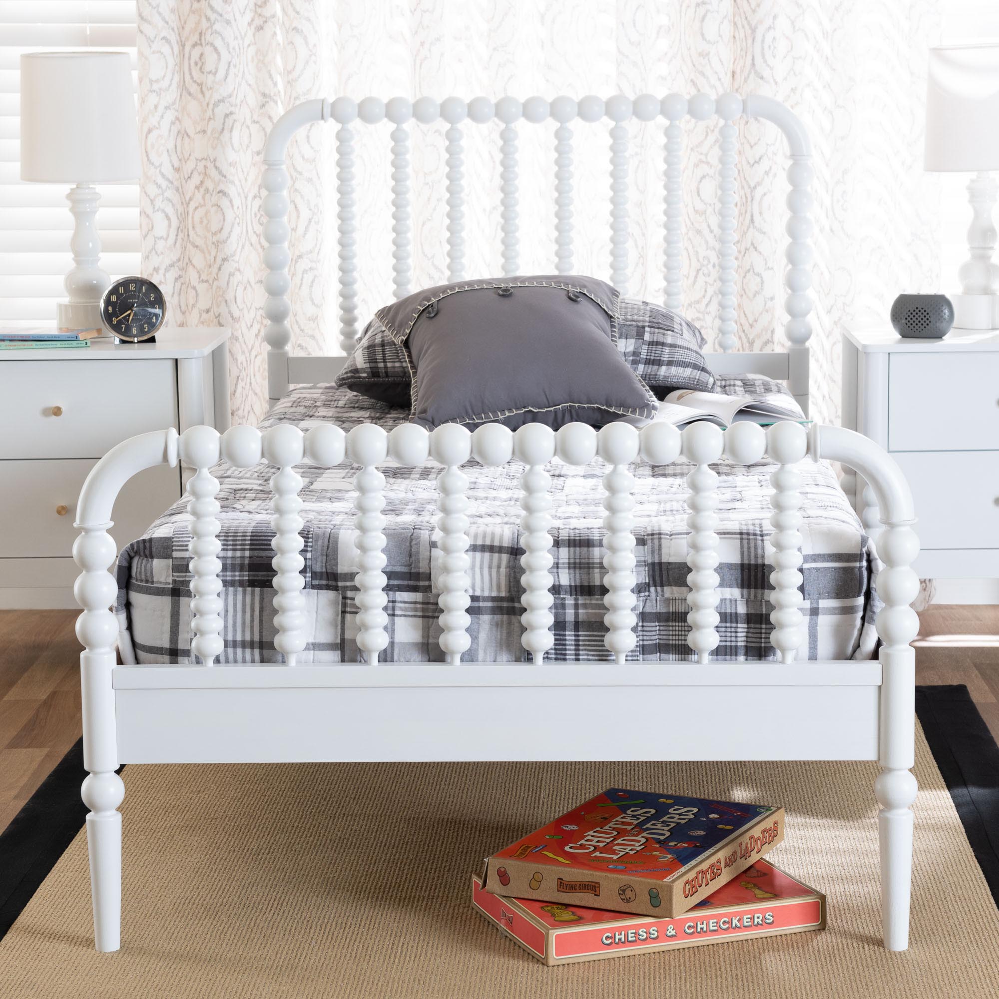 Lucera Mid-Century Bobbin Bed