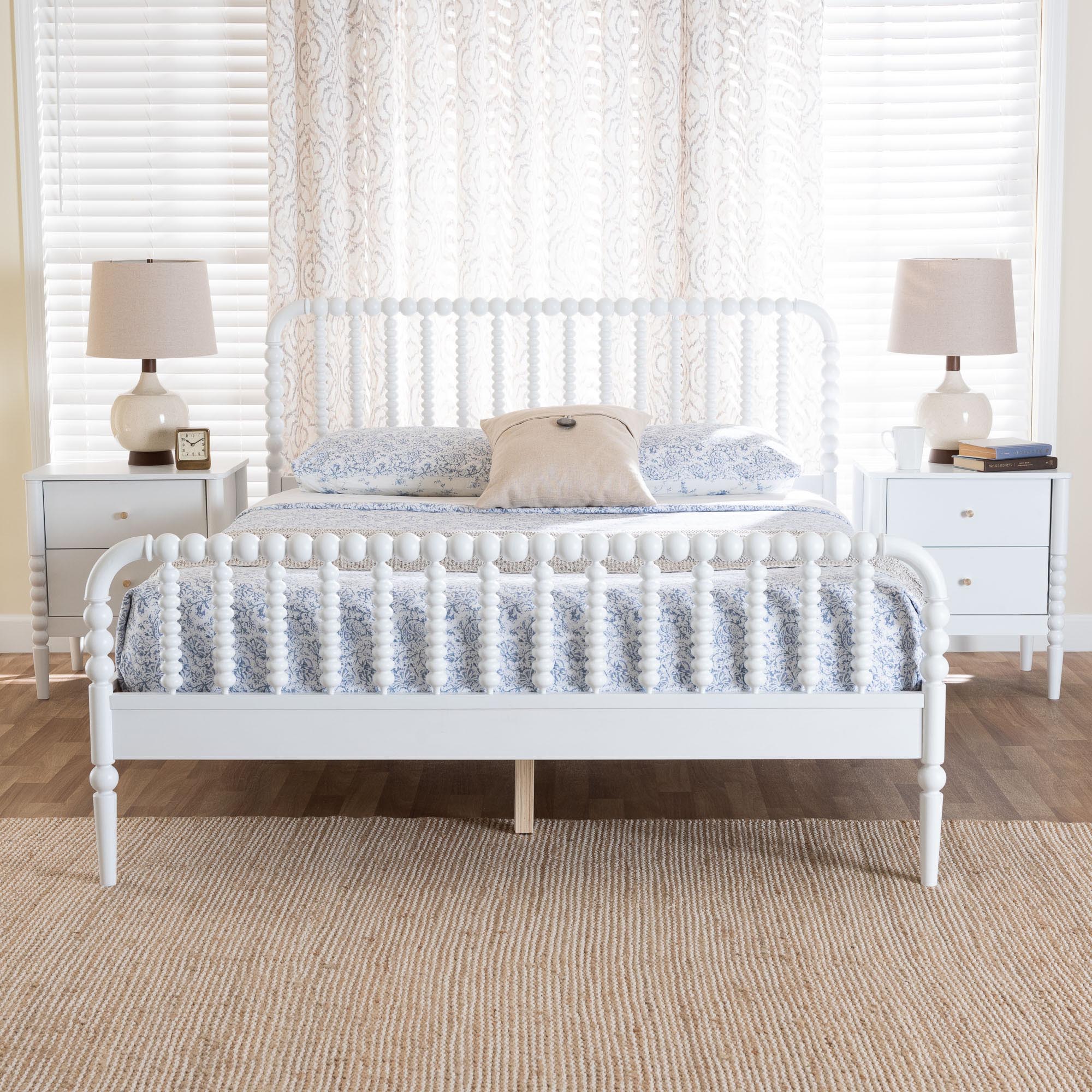 Lucera Mid-Century 3-Piece Bobbin Bedroom Set