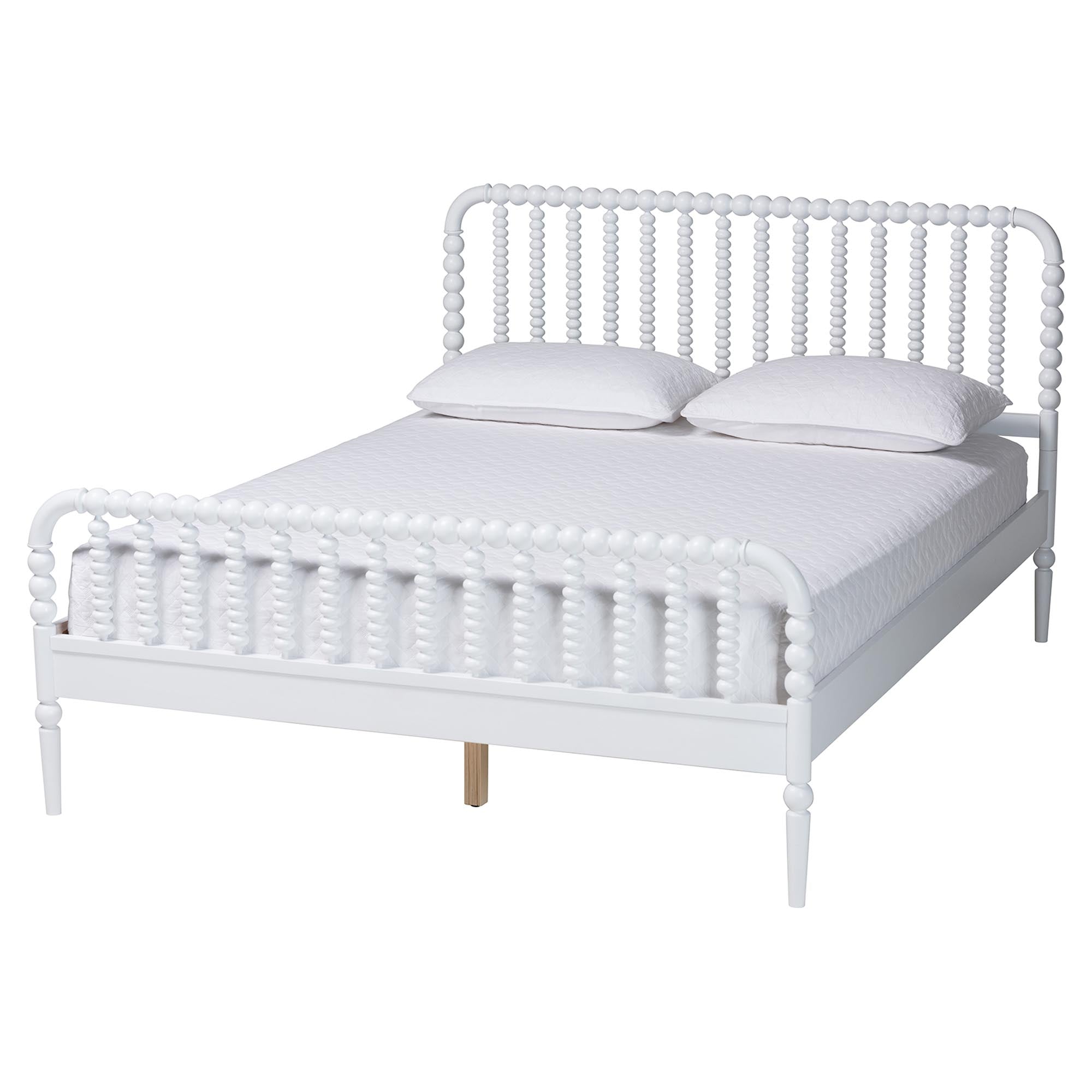 Lucera Mid-Century 3-Piece Bobbin Bedroom Set