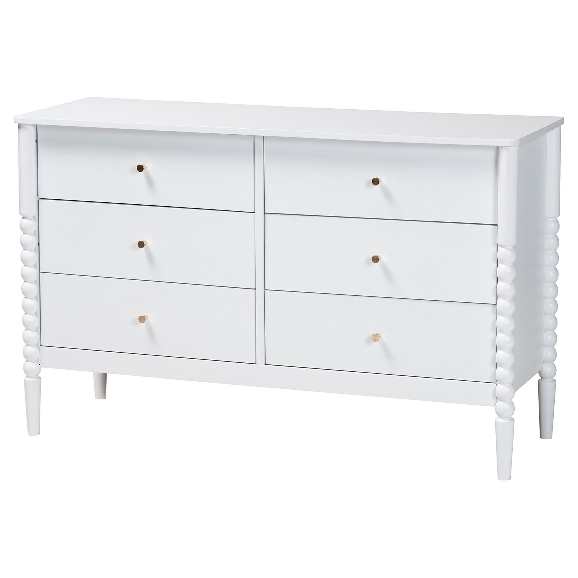 Lucera Mid-Century 5-Piece Bobbin Bedroom Set