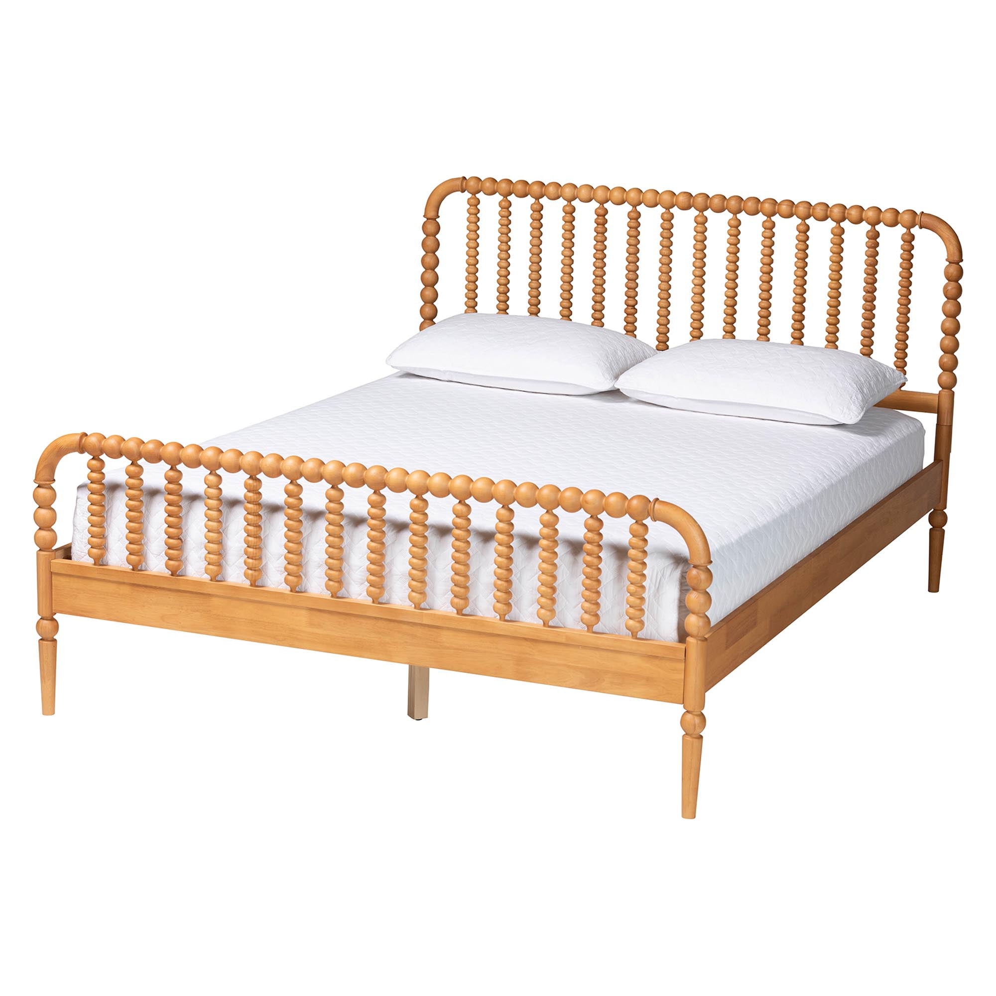 Lucera Mid-Century 4-Piece Bobbin Bedroom Set