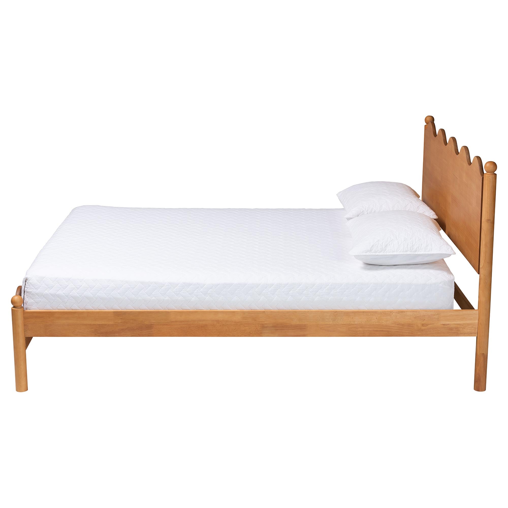 Malaya Modern Wood Platform Bed