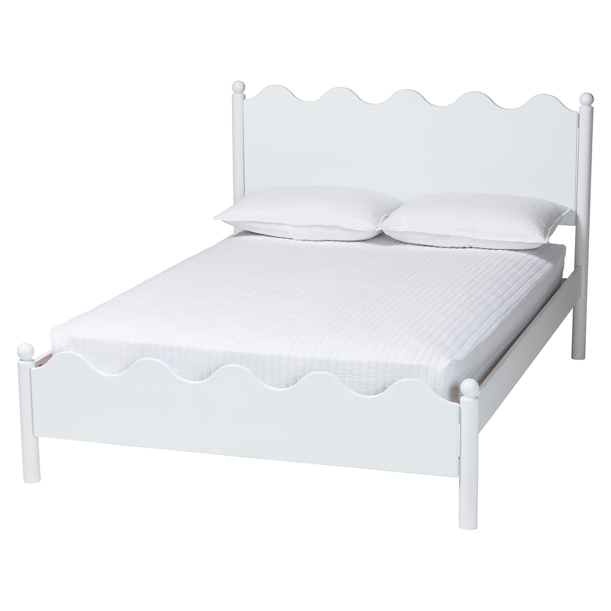Malaya Modern Wood Platform Bed