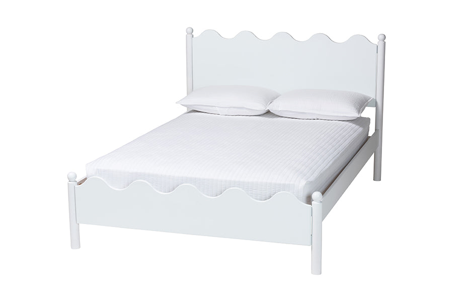 Malaya Modern Wood Platform Bed