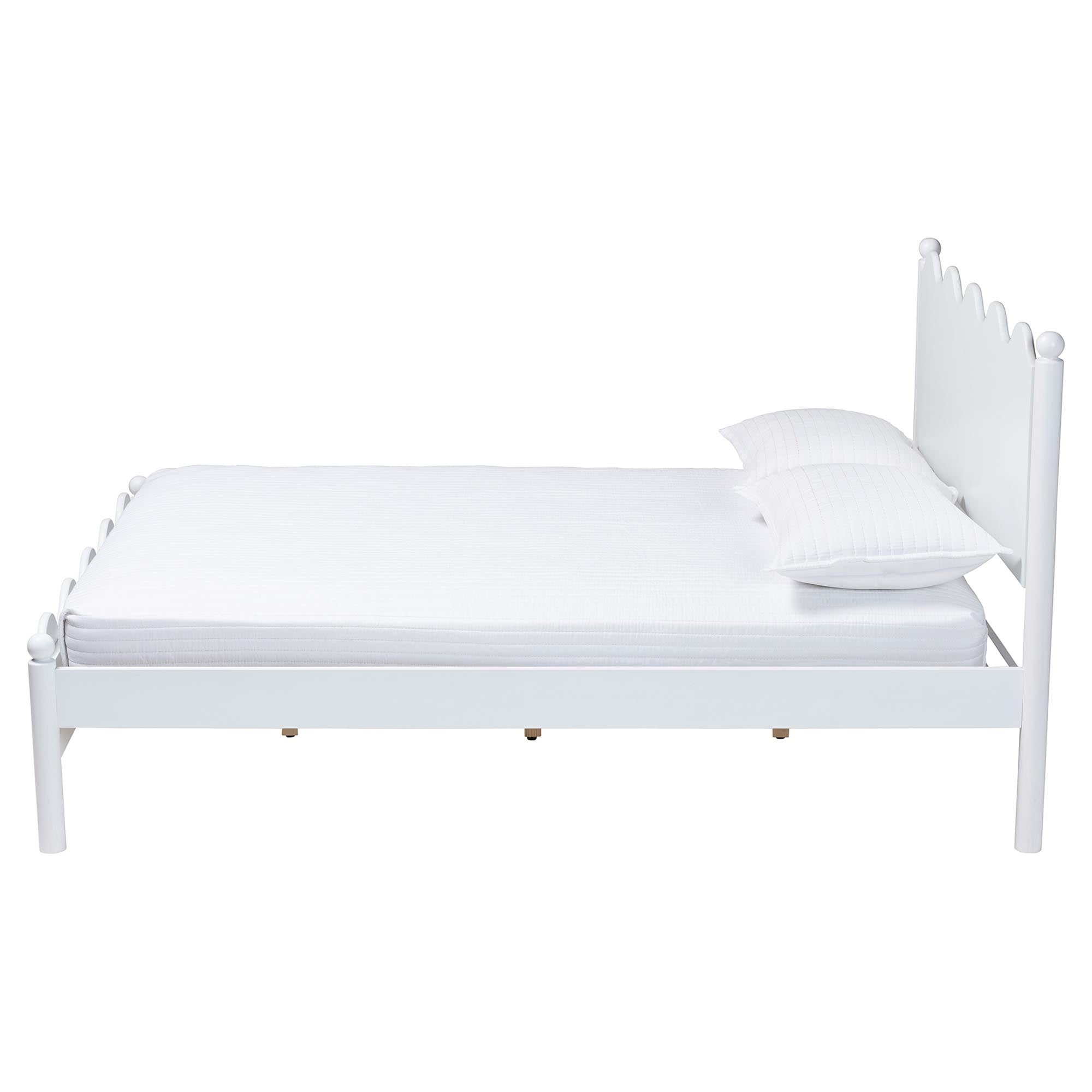 Malaya Modern Wood Platform Bed