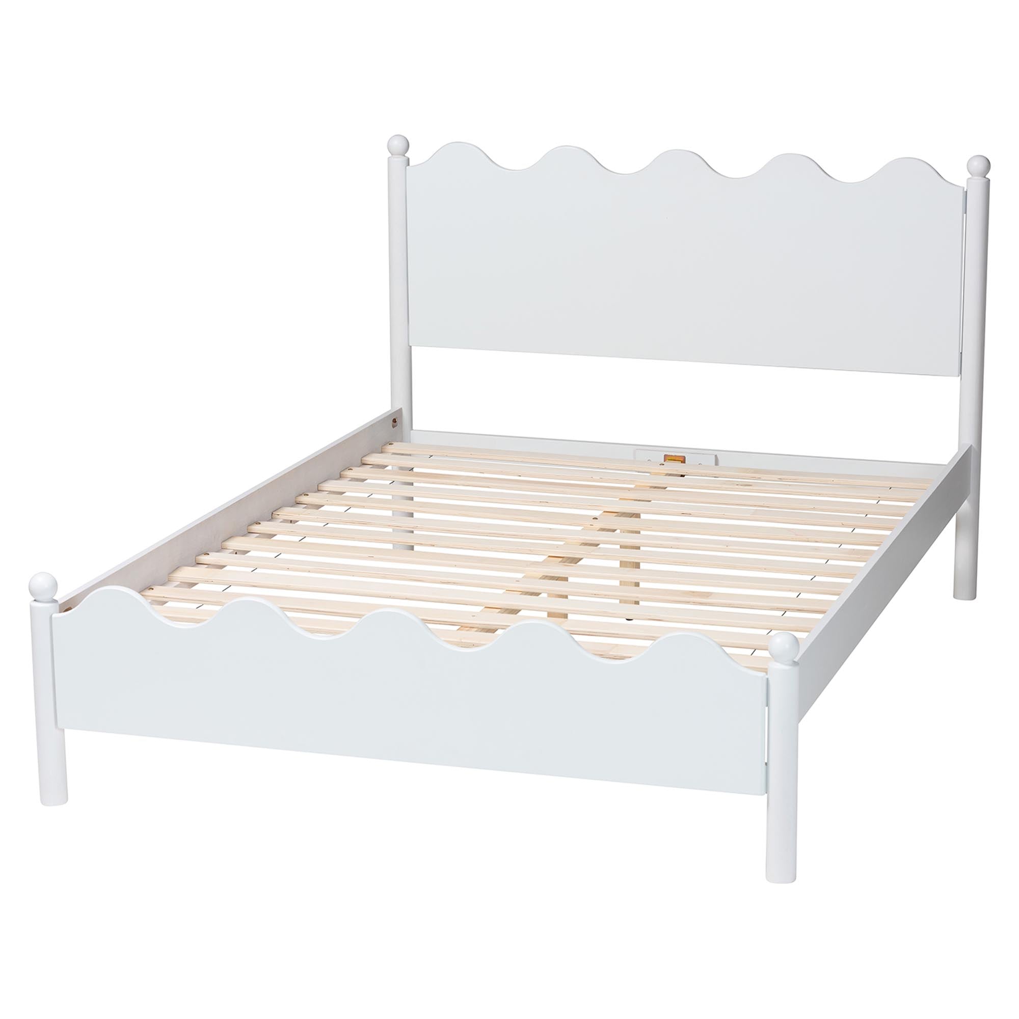 Malaya Modern Wood Platform Bed