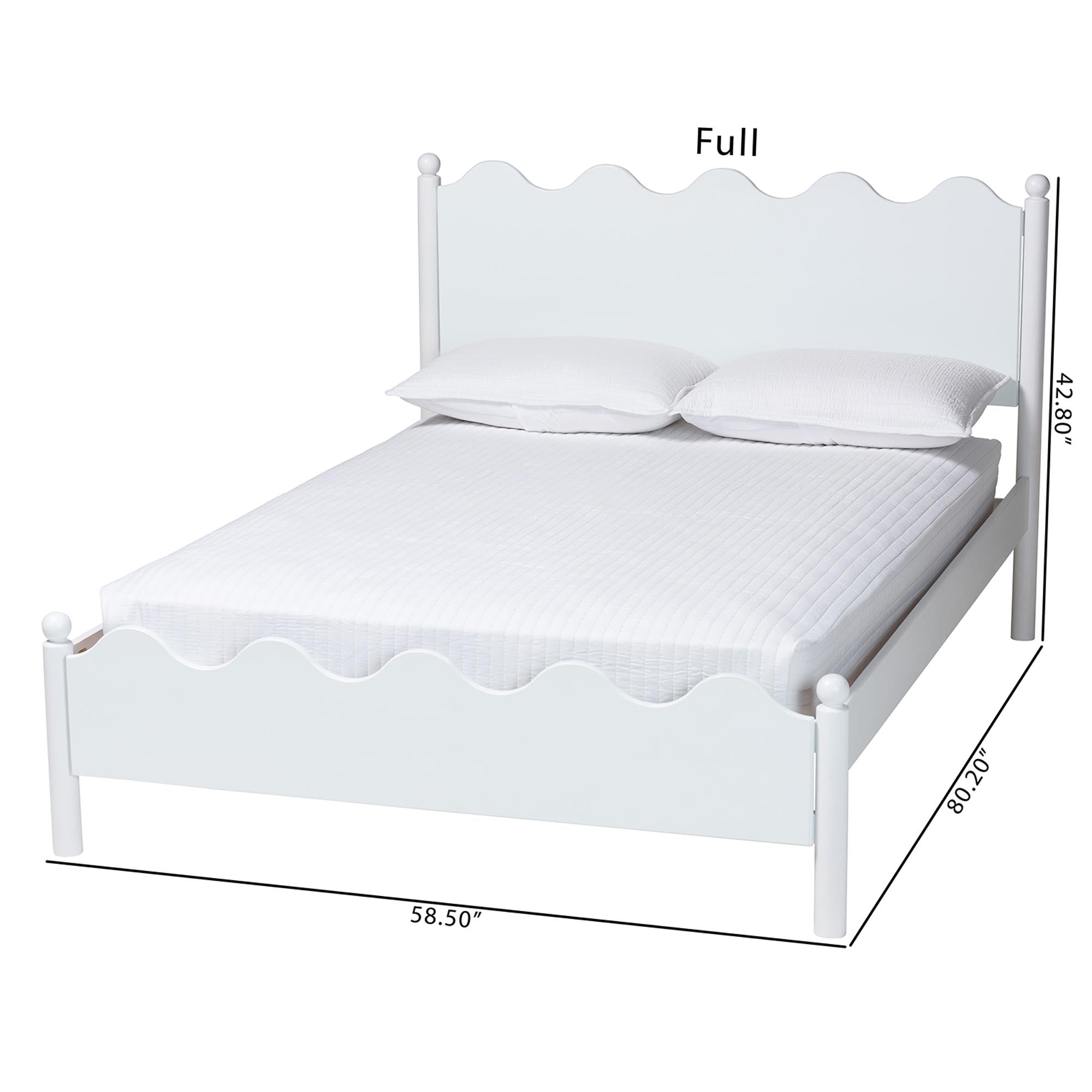 Malaya Modern Wood Platform Bed