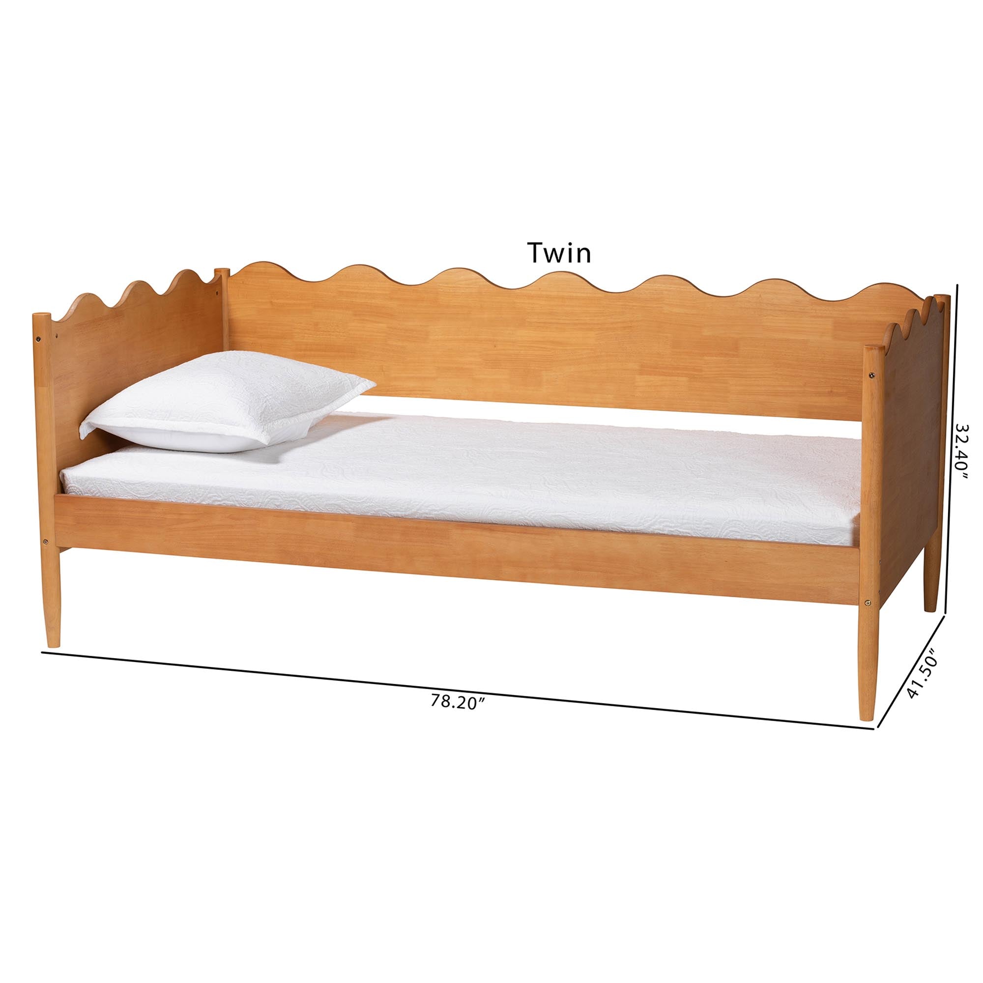 Malaya Modern Wood Daybed