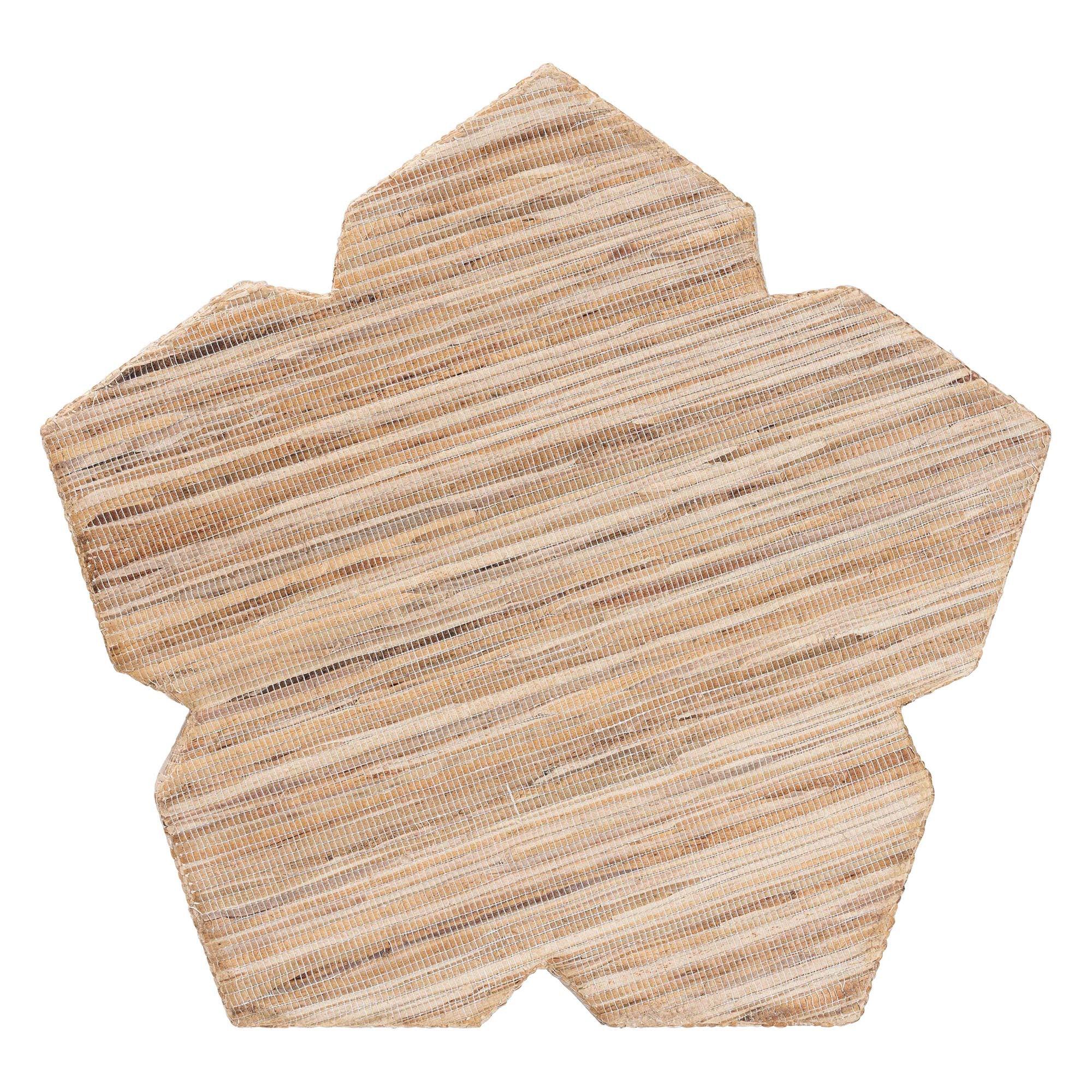 Bali & Pari Janeth Bohemian Woven Grasscloth End Table
