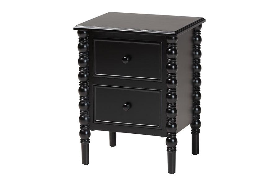 Malinda Classic Wood 2-Drawer End Table