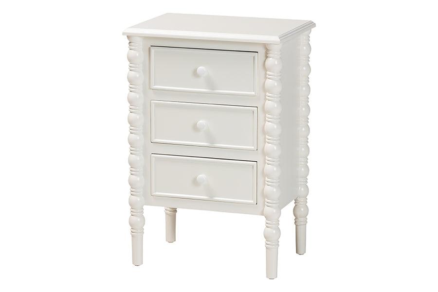 Malinda Classic Wood 3-Drawer End Table