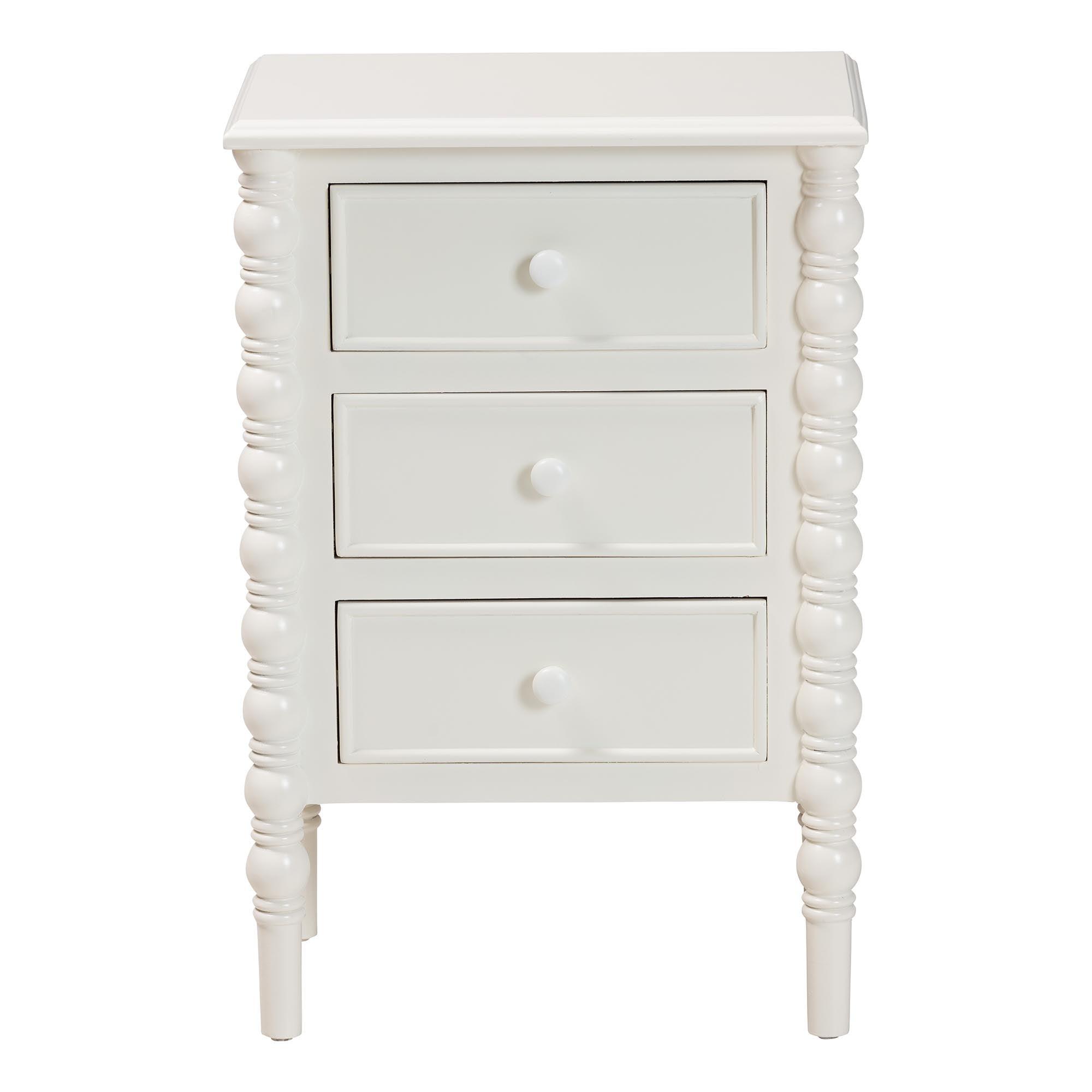 Malinda Classic Wood 3-Drawer End Table