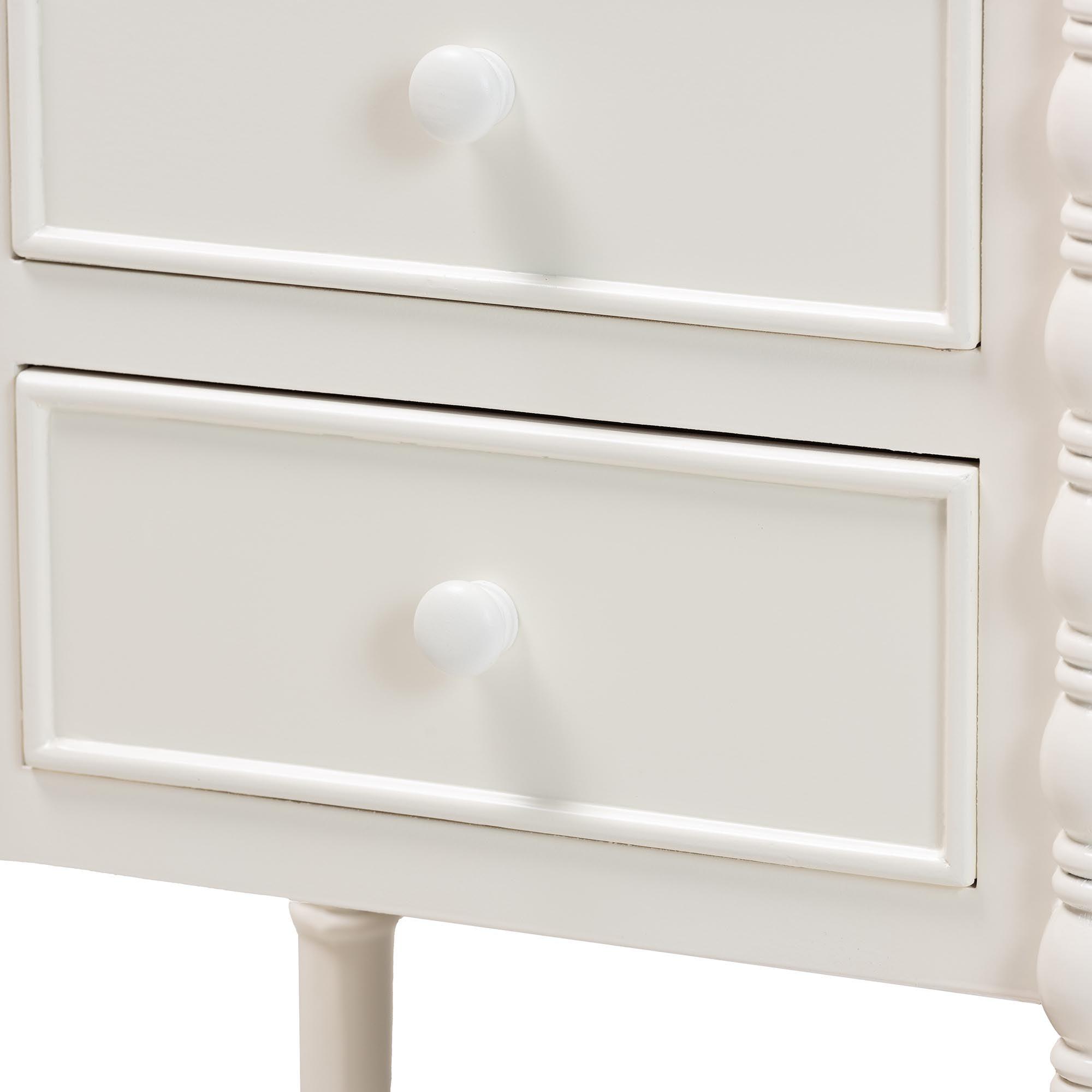 Malinda Classic Wood 3-Drawer End Table