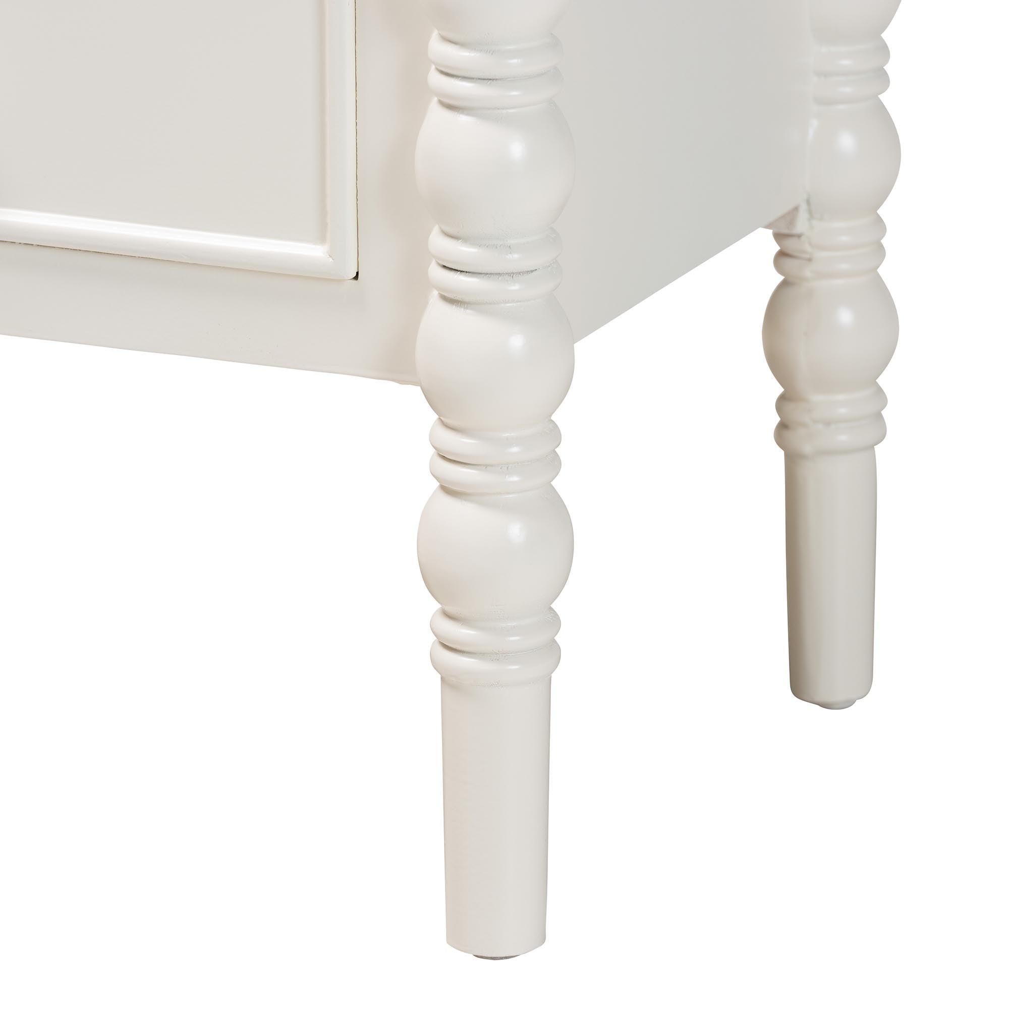 Malinda Classic Wood 3-Drawer End Table