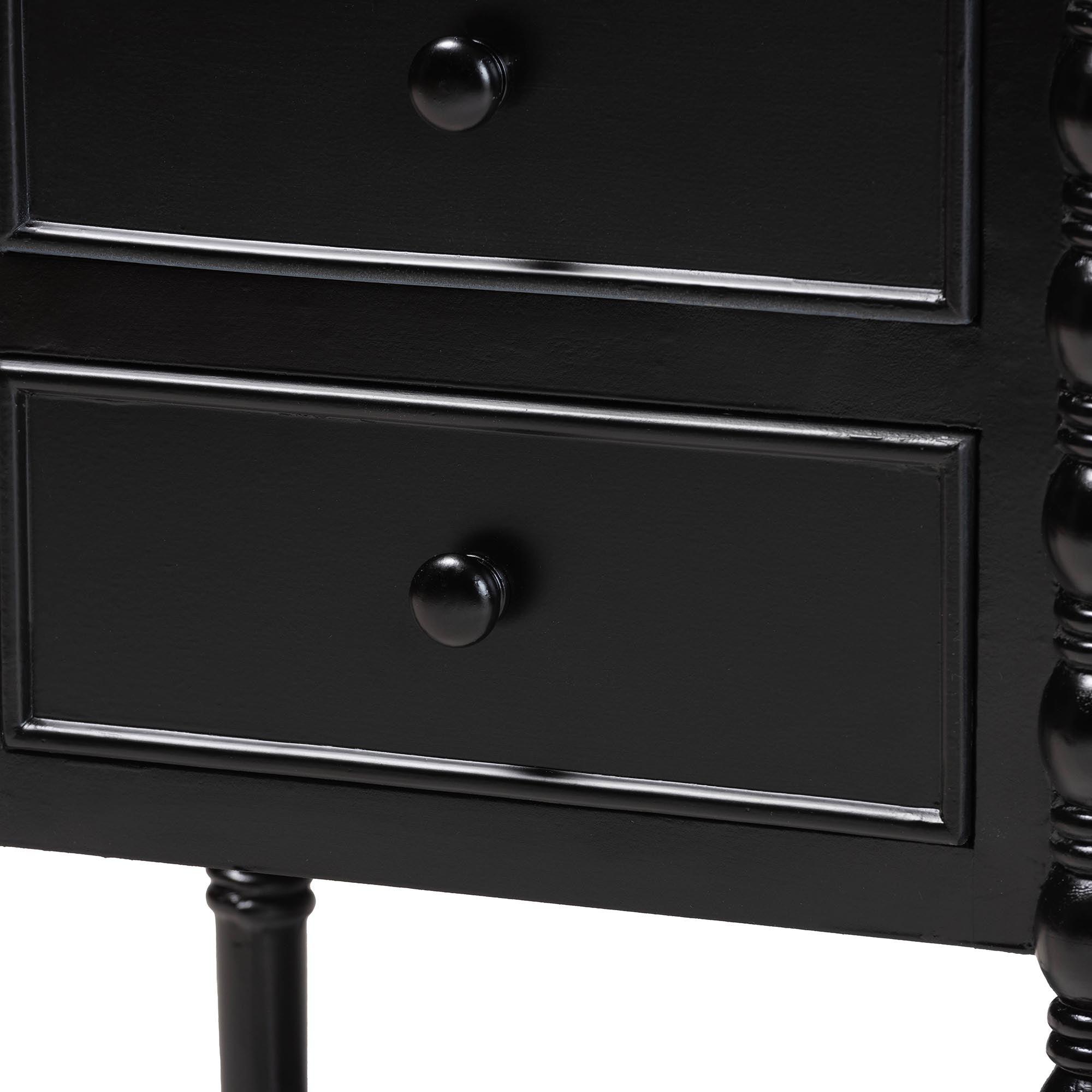 Malinda Classic Wood 3-Drawer End Table