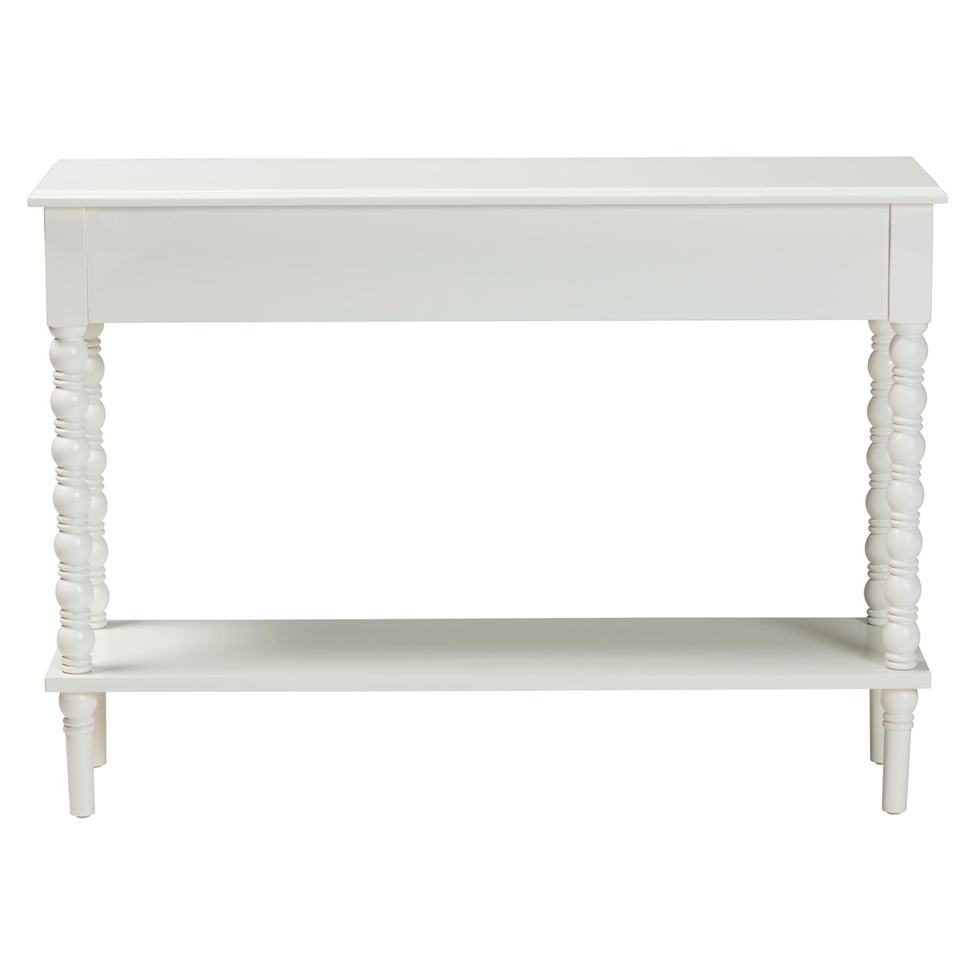 Malinda Classic Wood 2-Drawer Console Table